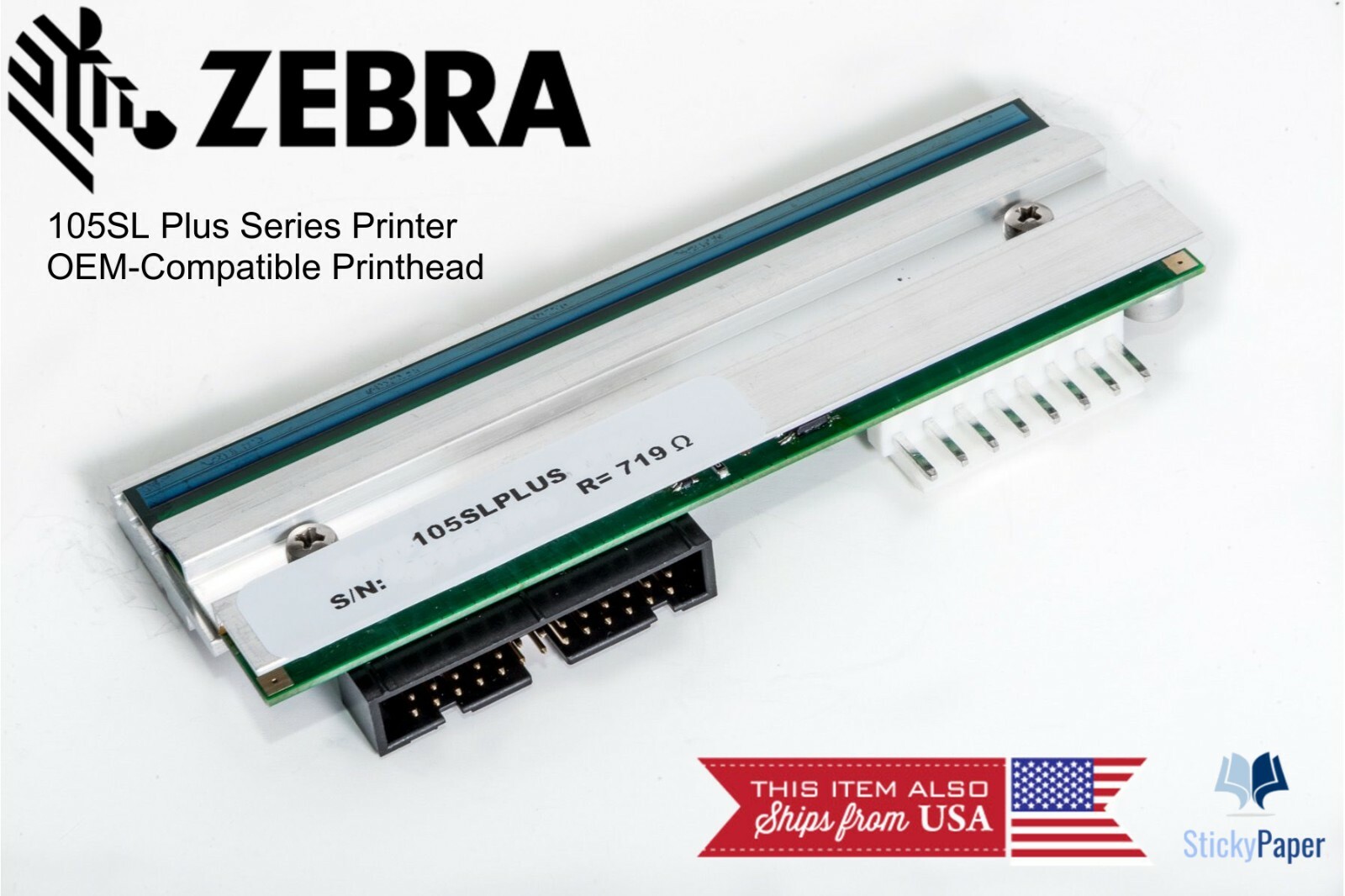 Zebra 105SL Plus 203 dpi Compatible Printhead (P1053360-018)