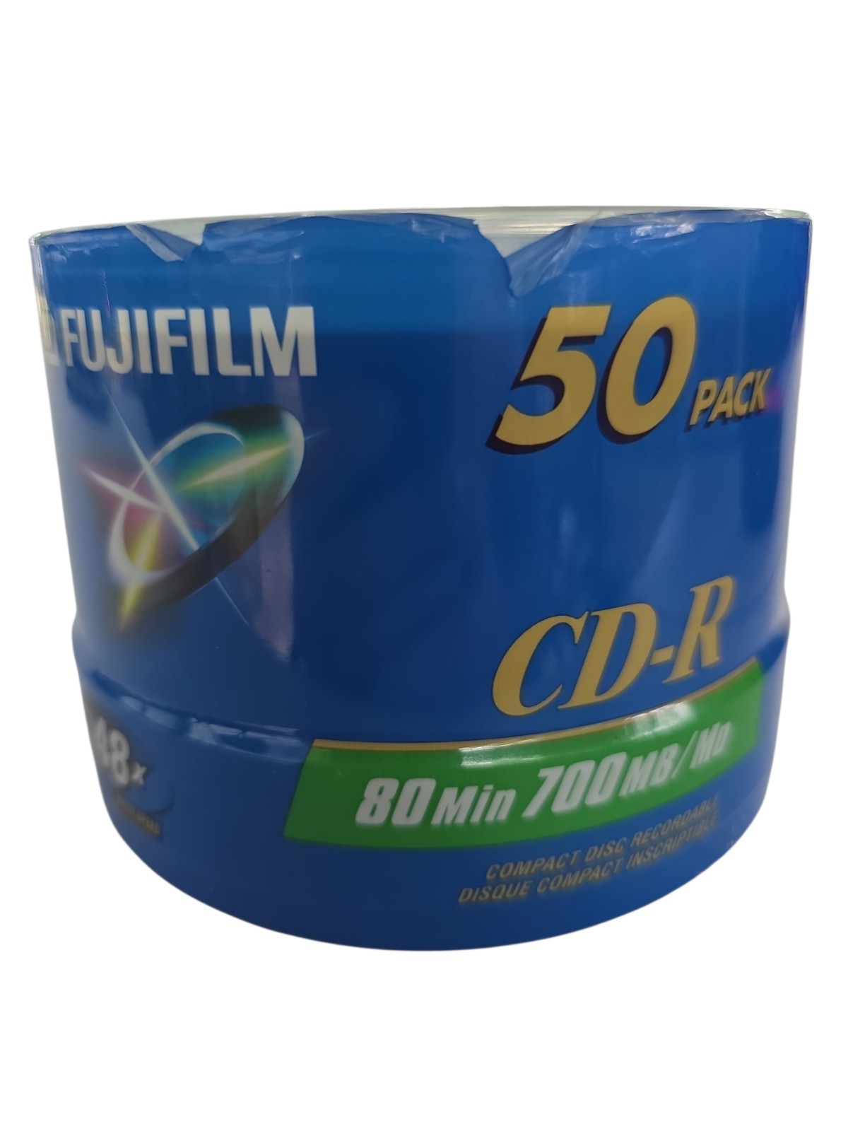 Fujifilm CD-R 80min 700MB/Mo up to 48X write speed 50 pack New Sealed