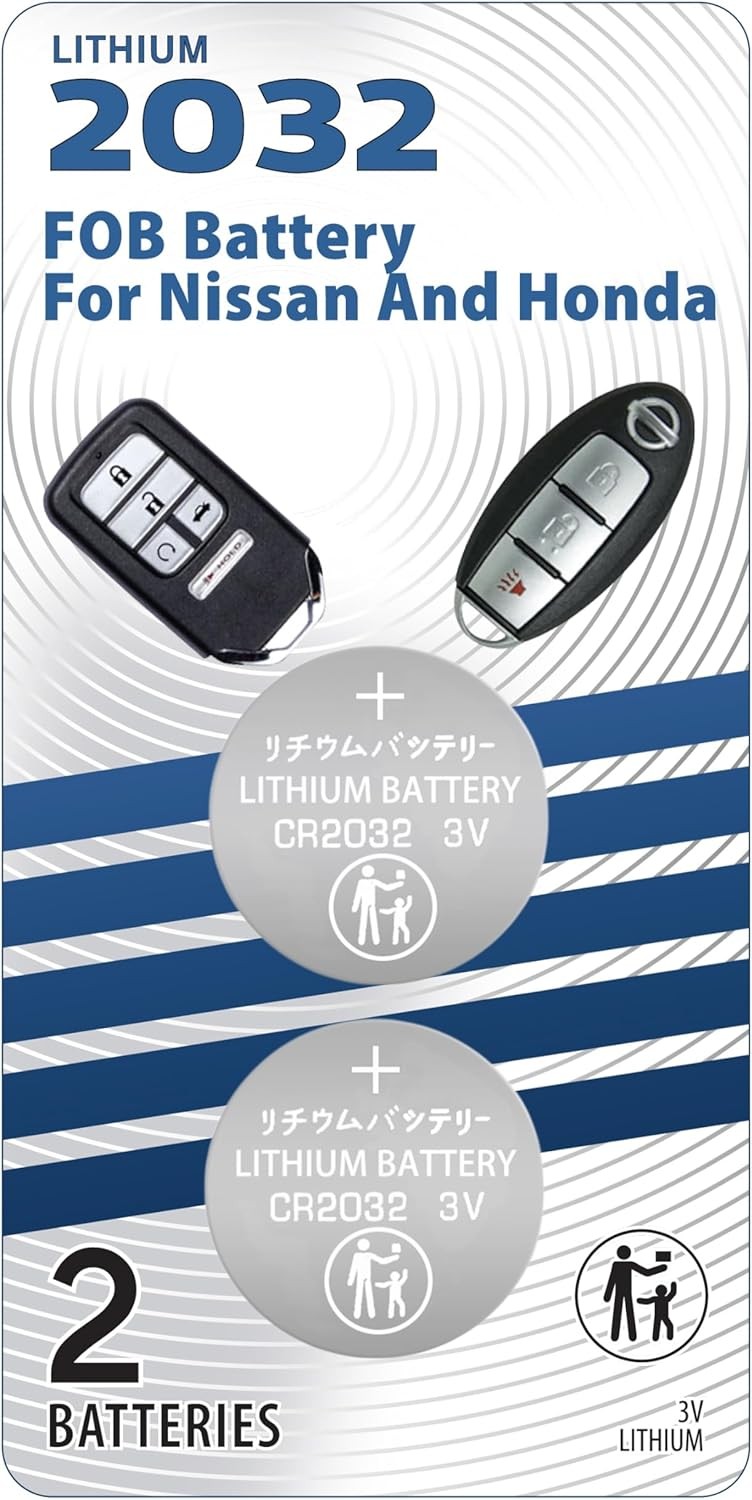 CR2032 Smart Remote Key FOB Battery OEM Replacement For Honda 2013-2022+ Nissan