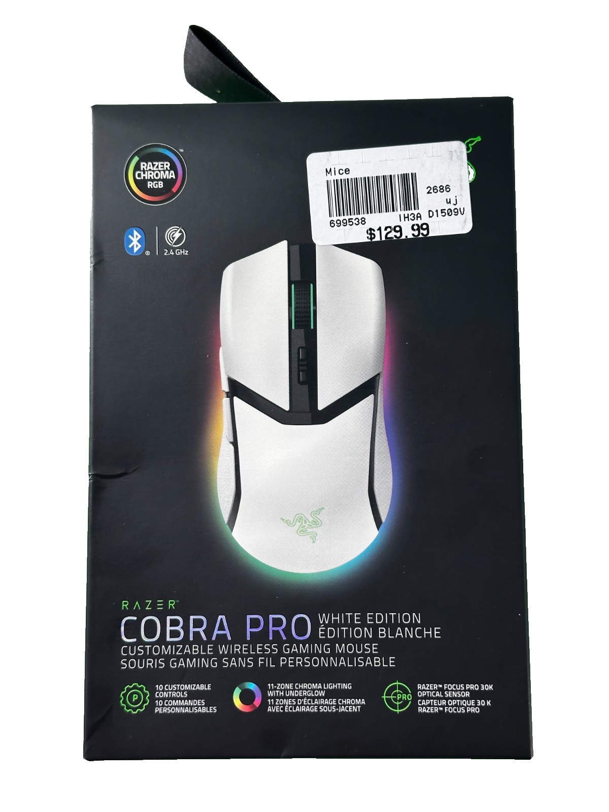 Razer Cobra Pro Wireless Gaming Mouse with RGB Lighting