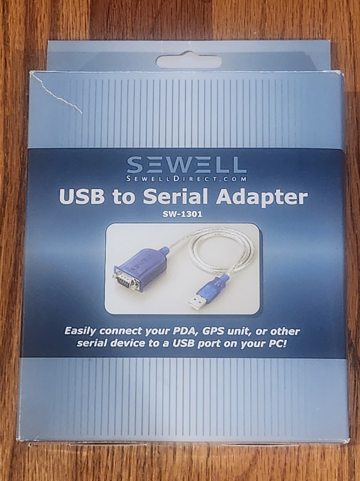 Sewell InstaCOM USB to Serial Adapter | DB9 Male RS232 | 2 ft SW-1301 NIB