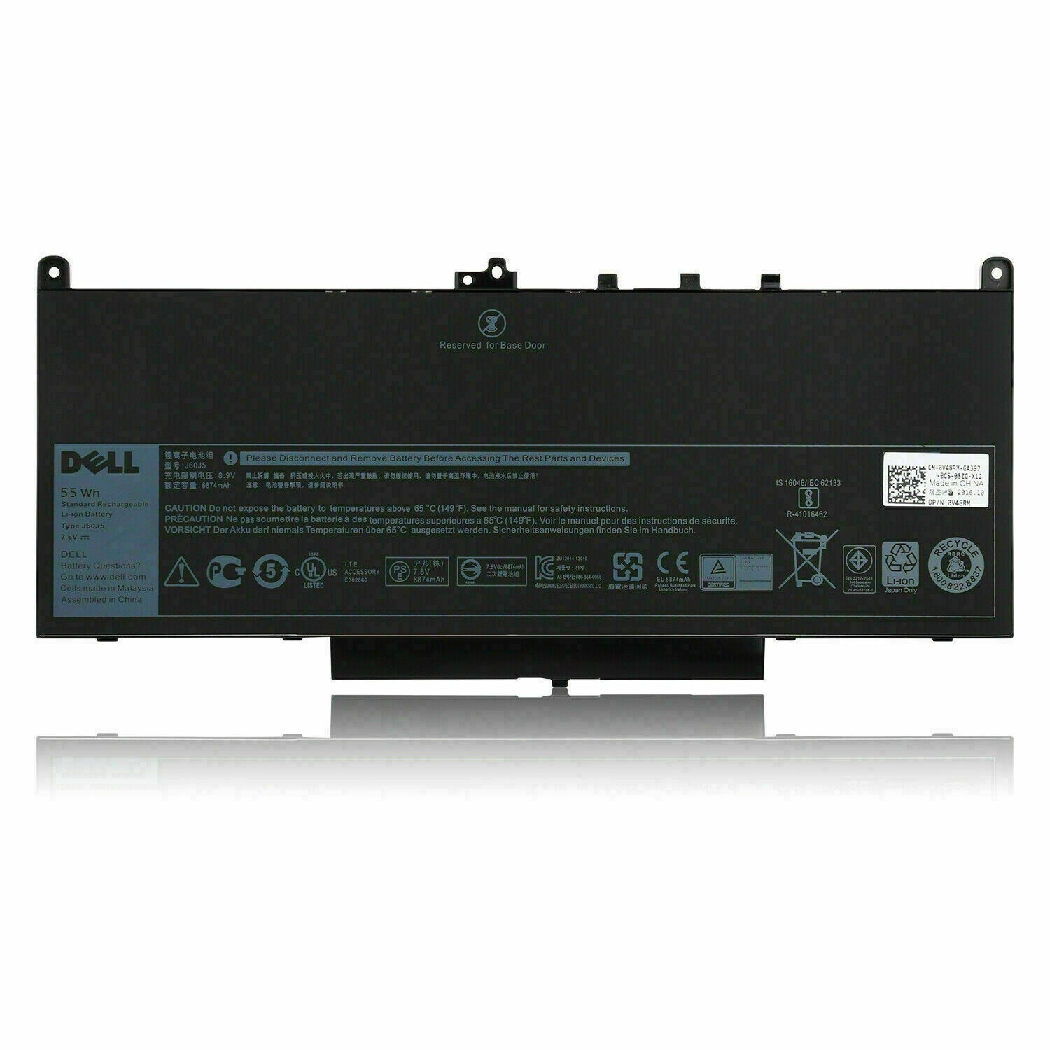 NEW OEM J60J5 55WH Battery For DELL Latitude E7270 E7470 7470 7270 1W2Y2 0MC34Y