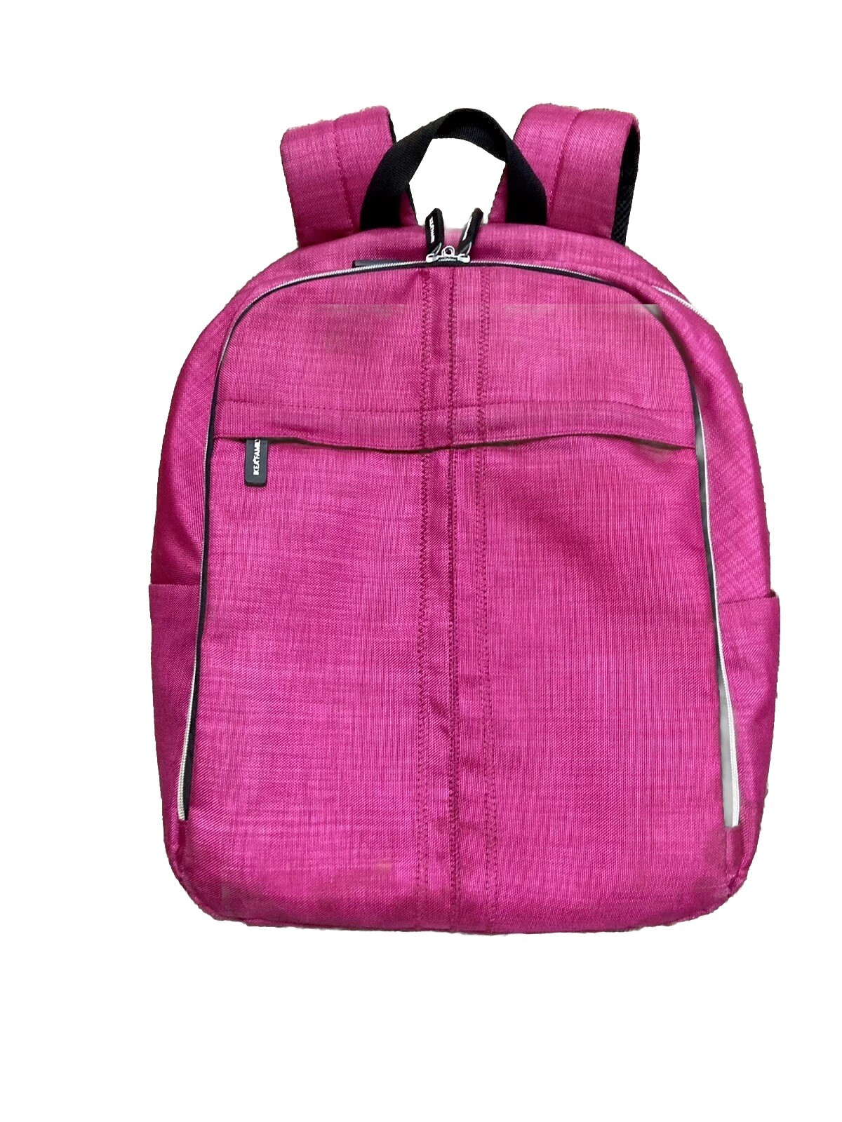 IKEA FAMILY Upptacka Backpack Pink Nylon Adjustable Straps Full Size Laptop