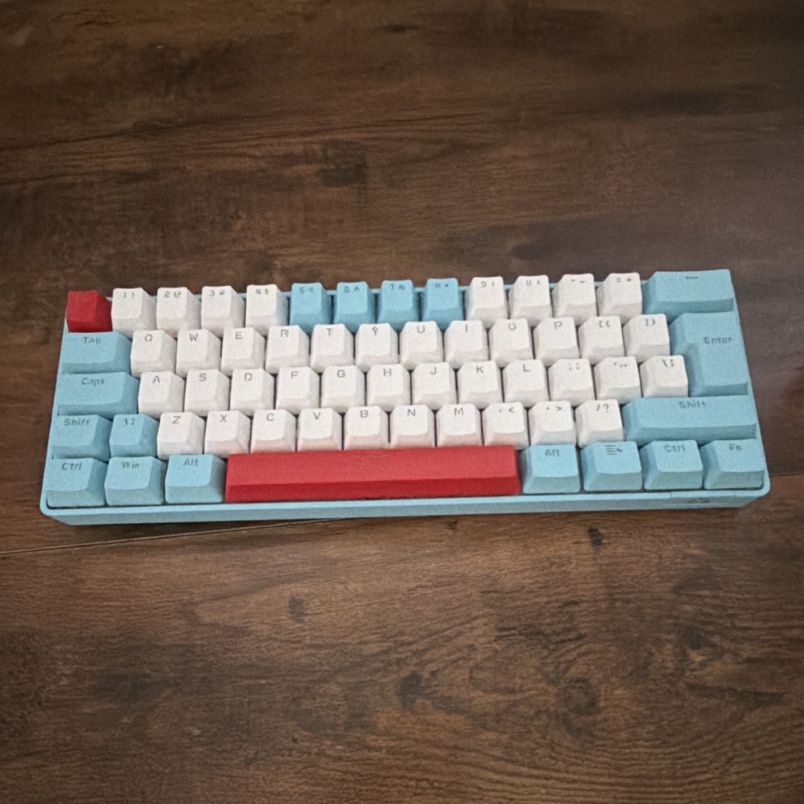 ZIYOU LANG T60 Wired Mechanical Keyboard Blue White Red QWERTY English