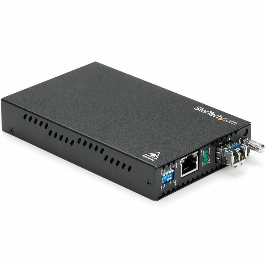 StarTech Gigabit Ethernet Copper-to-Fiber Media Converter, SM LC, 20 km,