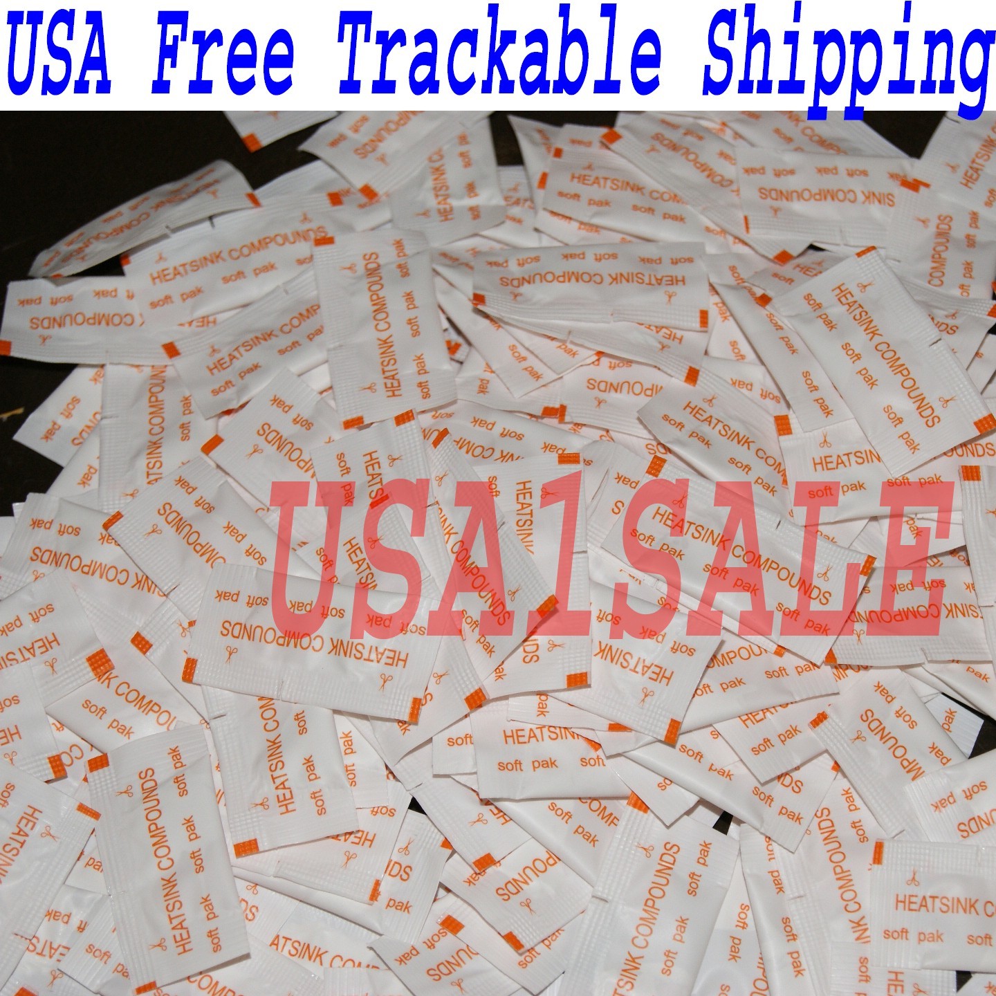 Lot of 100 PCs White Heatsink Compounds Thermal Paste Grease USA 