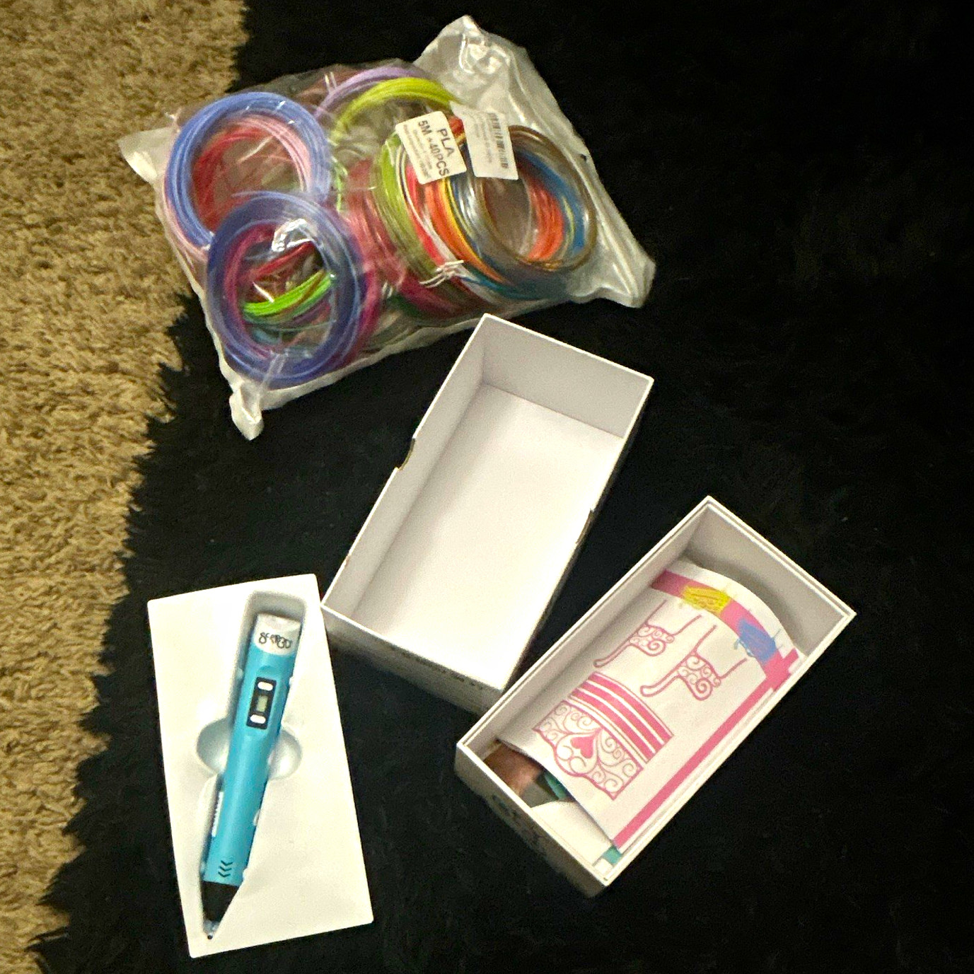 Scrib3D Advanced 3D Pen Kit, 3Doodler Flow PLA Filament 1.75mm Multicolor