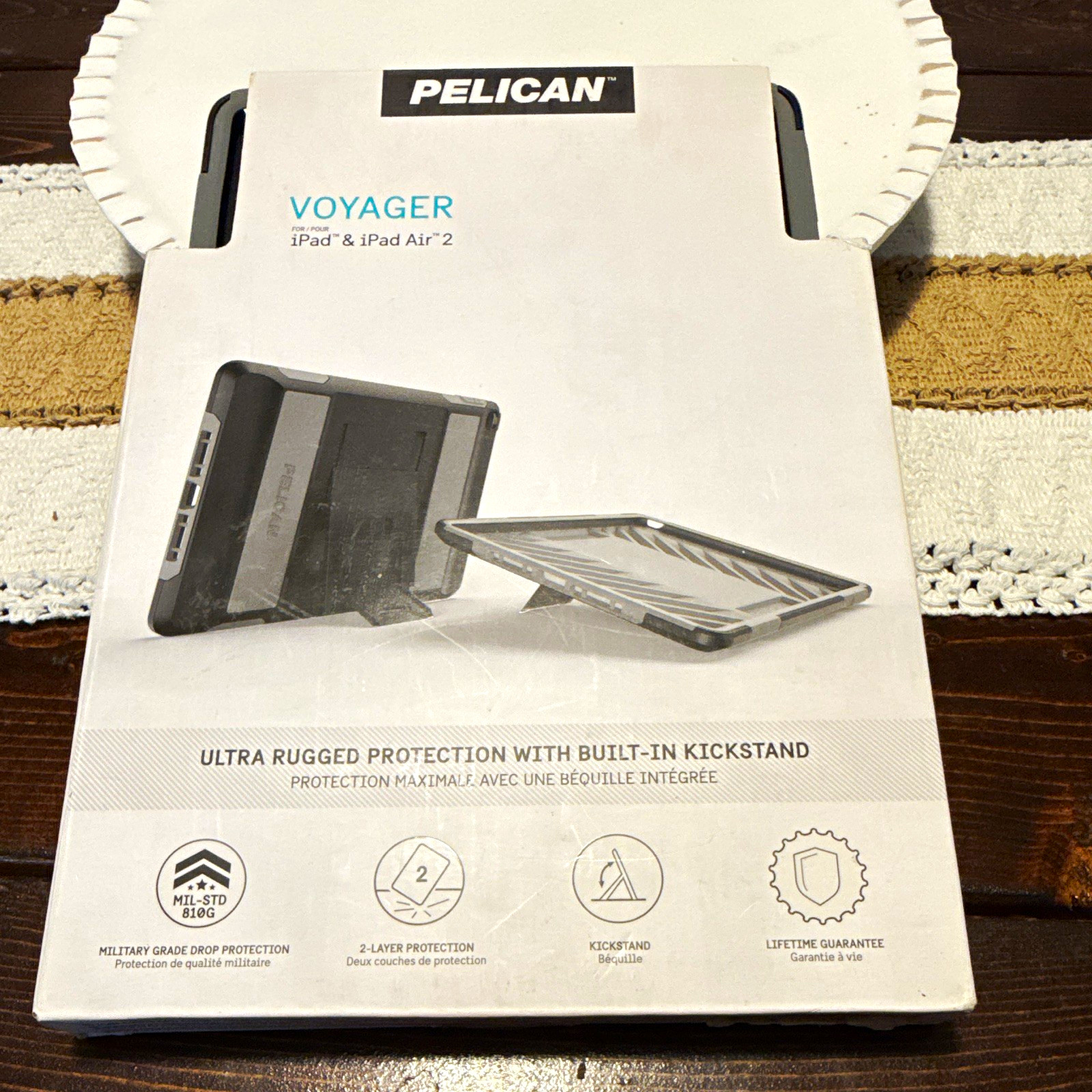Pelican Voyager Rugged Case Built-In Kickstand Impact Resistant iPad Air 2