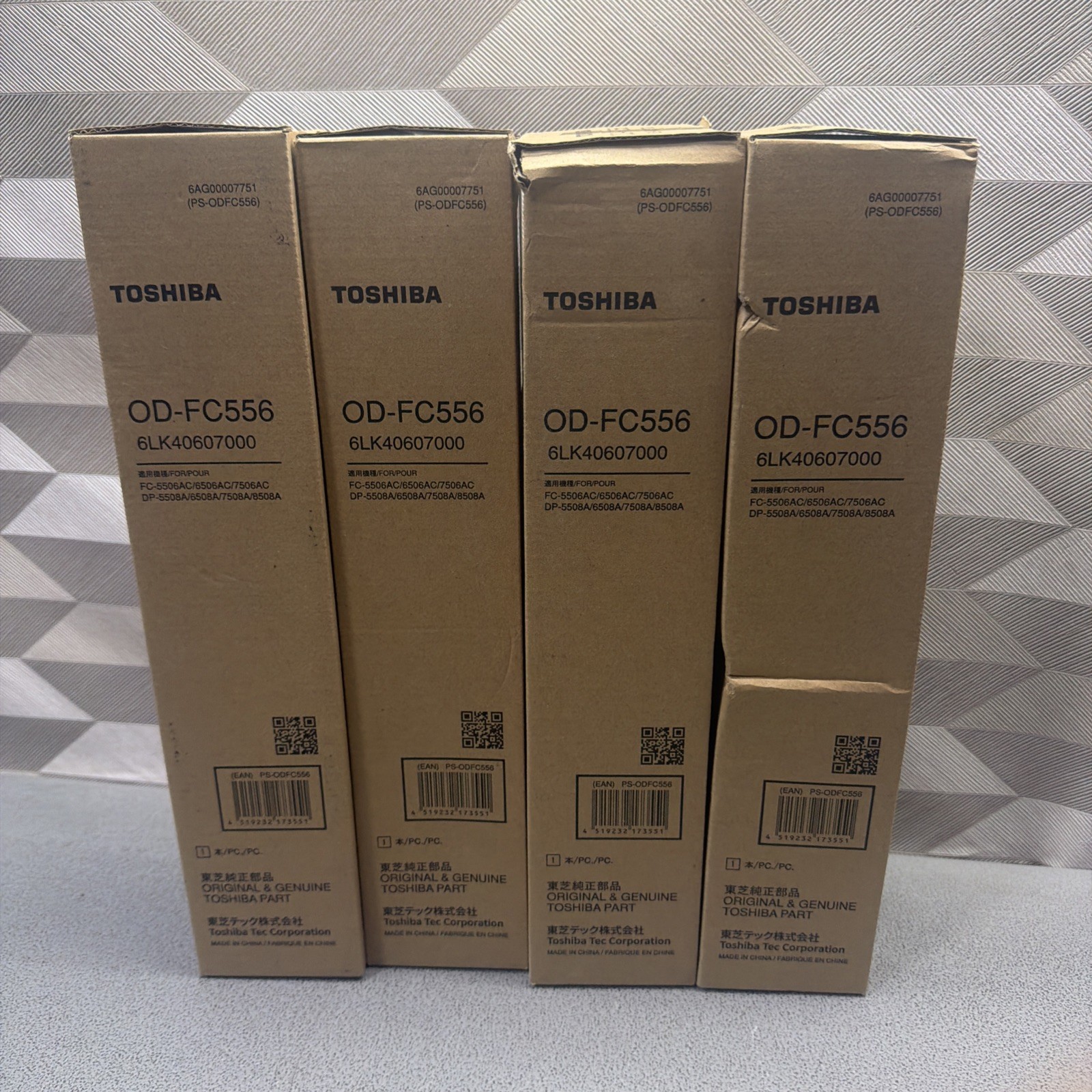 LOT OF 4 GENUINE TOSHIBA DRUM OD-FC556 PART 6LK40607000