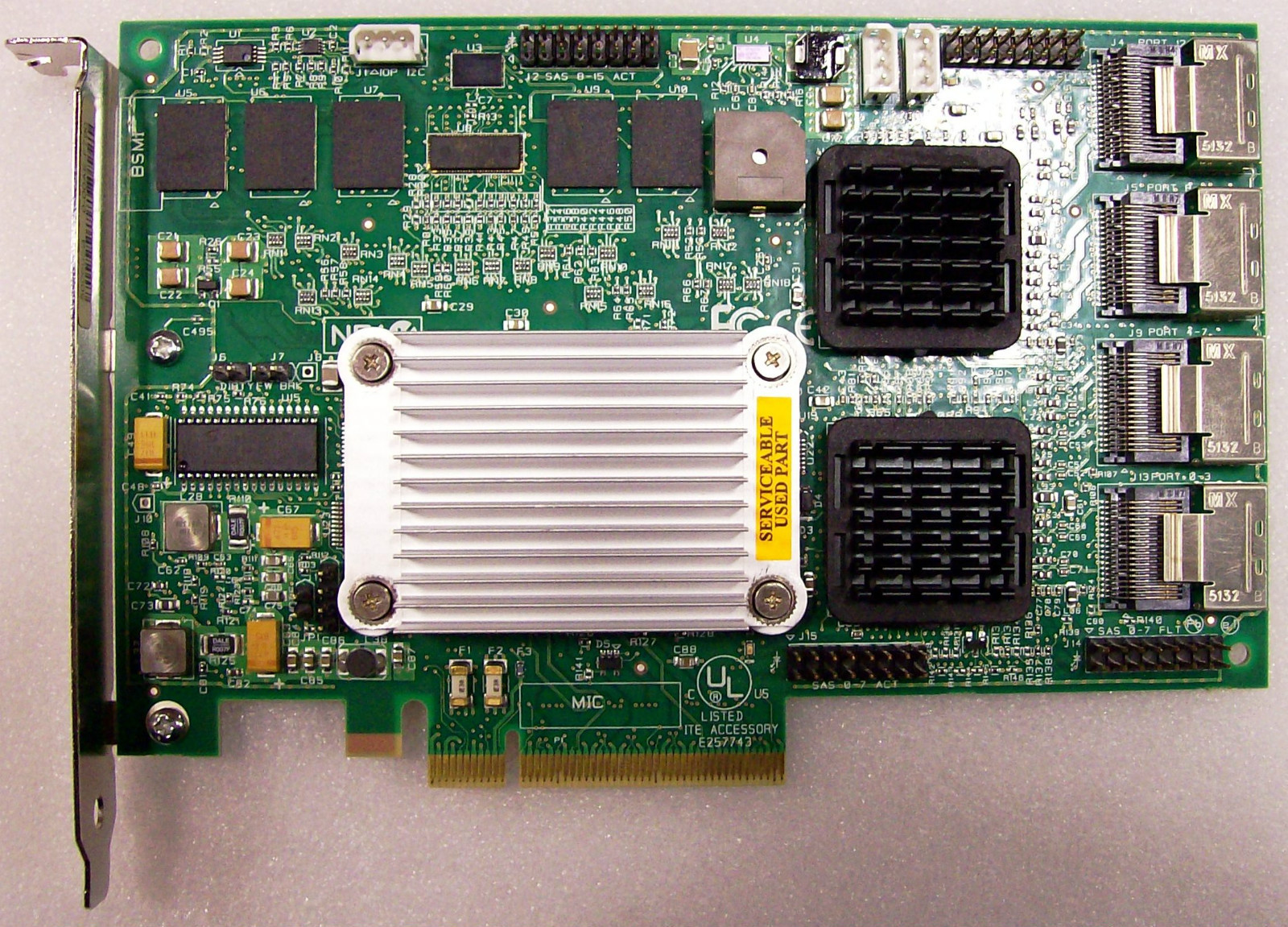 Intel SRCSASPH16I RAID Controller SAS/SATA PCI-e 8X. Refurbished Board Only