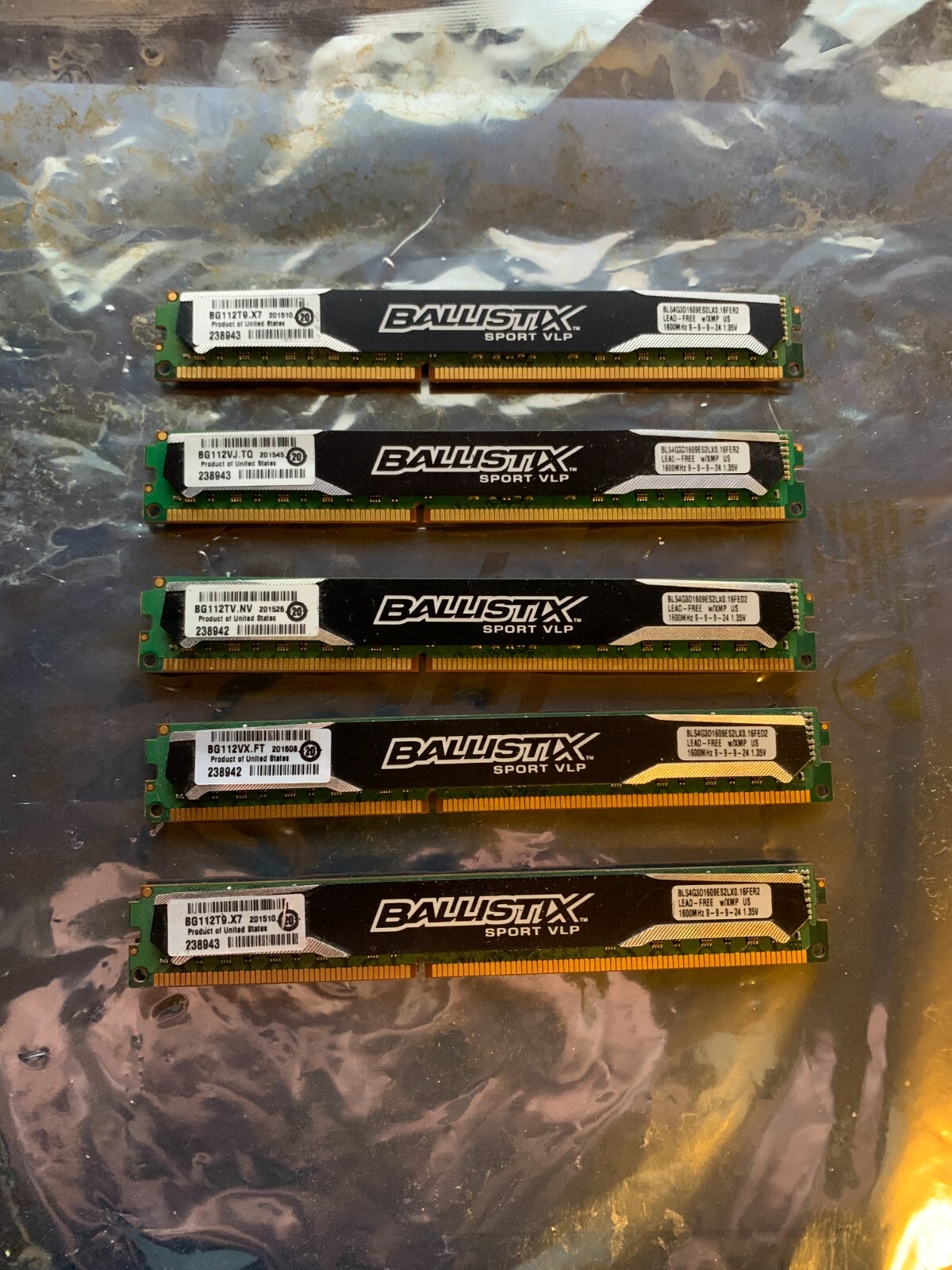 Crucial Ballistix Sport VLP BLS4G3D1609ES2LX0 DDR3 1600MHz 20GB KIT RAM (5x4GB)