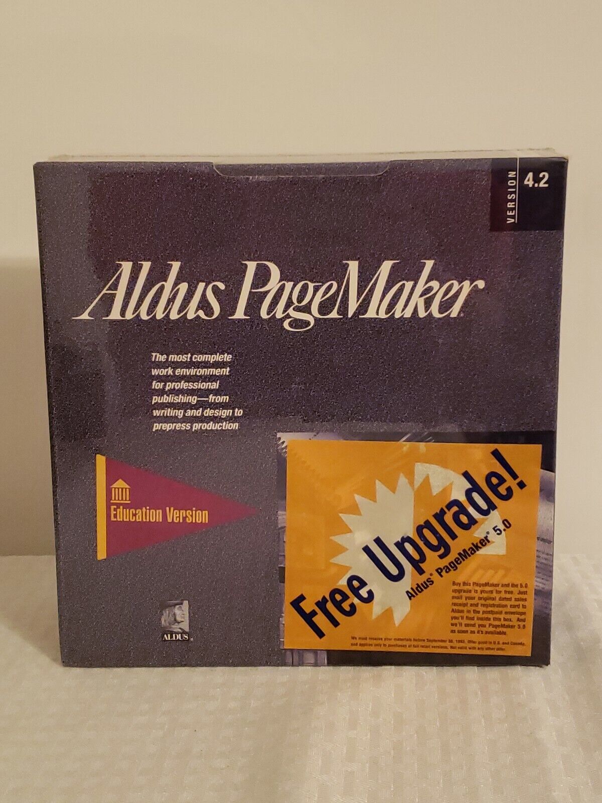 Aldus PageMaker 4.2 For Macintosh Education Version New Old Stock Sealed