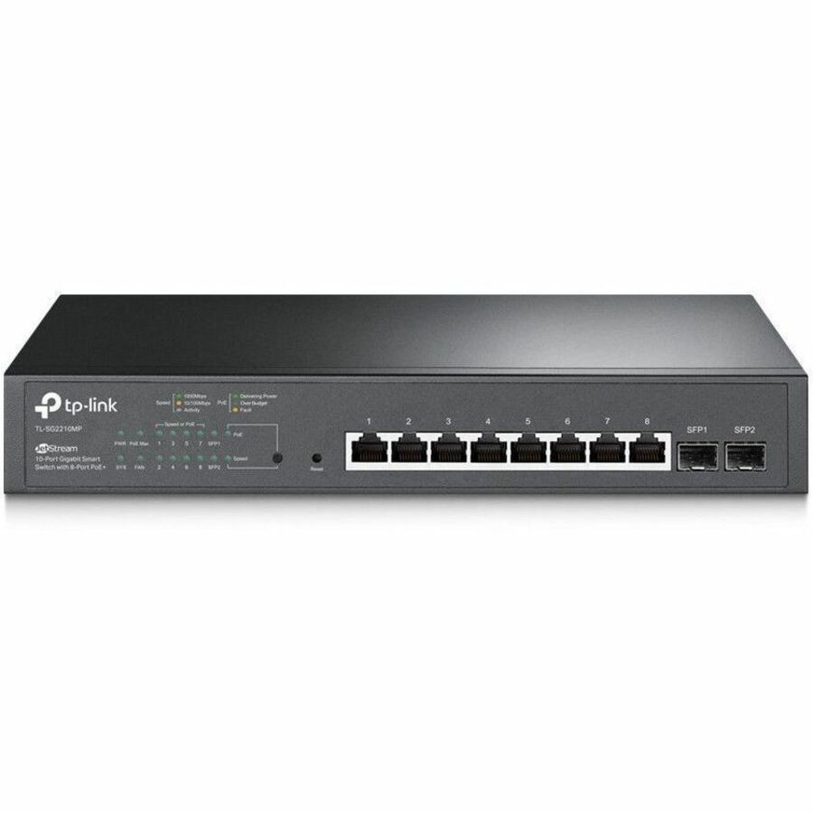 TP Link SG2210MP 10-Port Gigabit Smart Switch w/ 8 PoE+