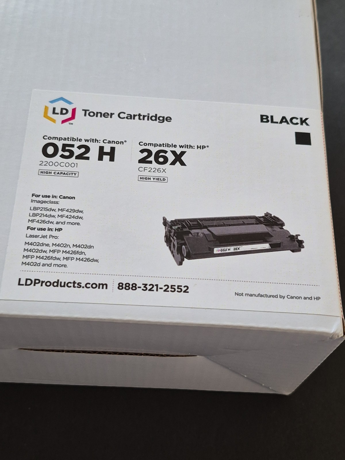 Ld Toner Cartridge Black Ink Canon And HP Compatible 
