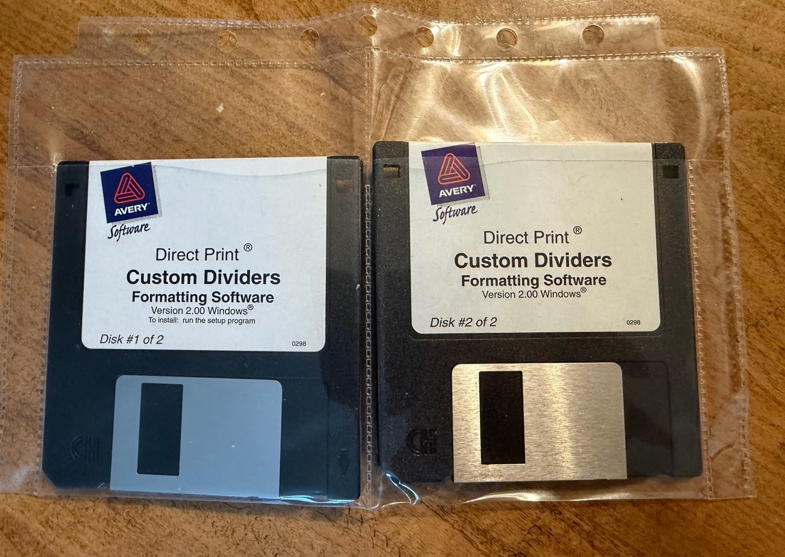 Avery Direct Print Custom Dividers Formatting Software v2.00 Windows Floppy 3.5"