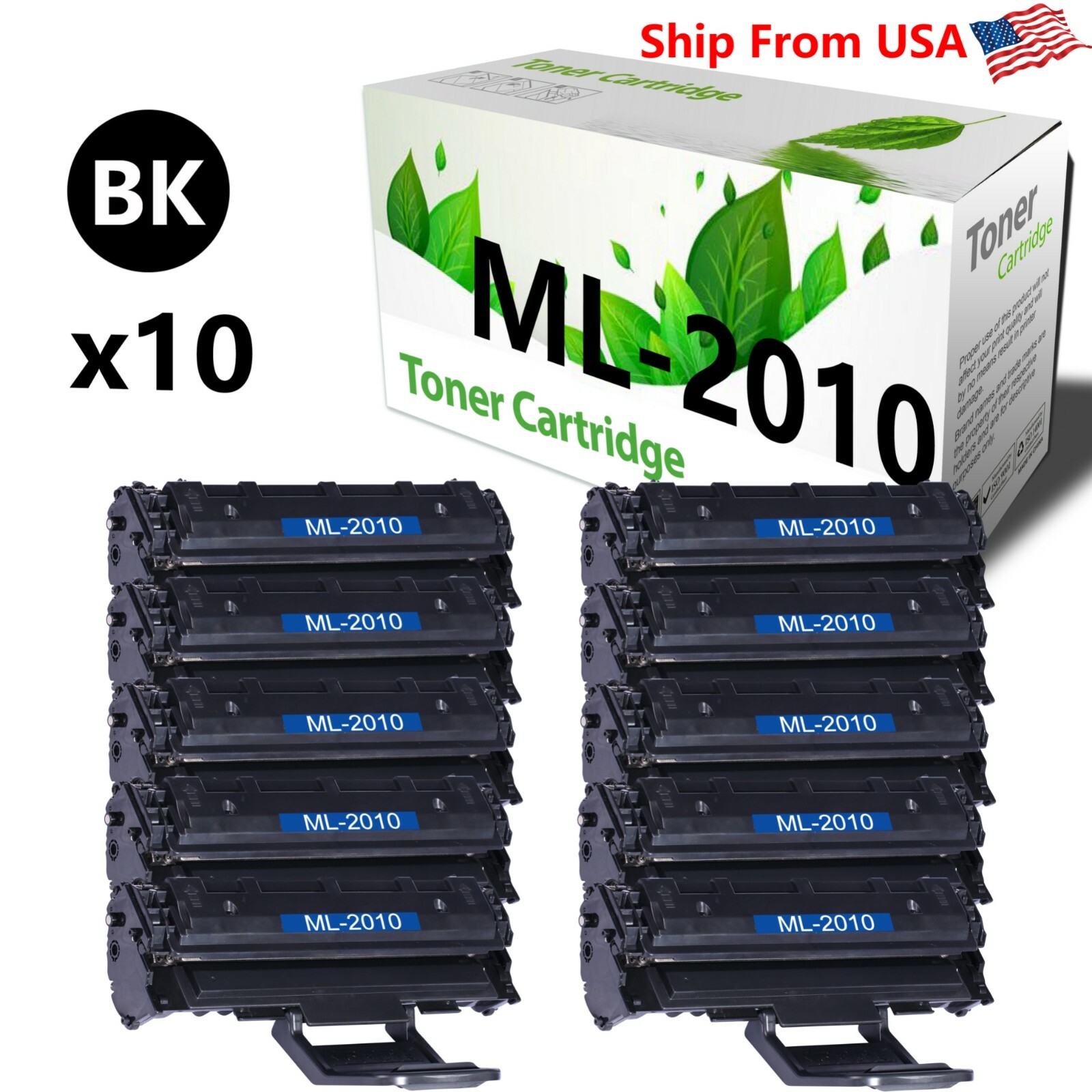 10PK ML2010 Toner Cartridge for Samsung  ML-2010P ML-2010PR