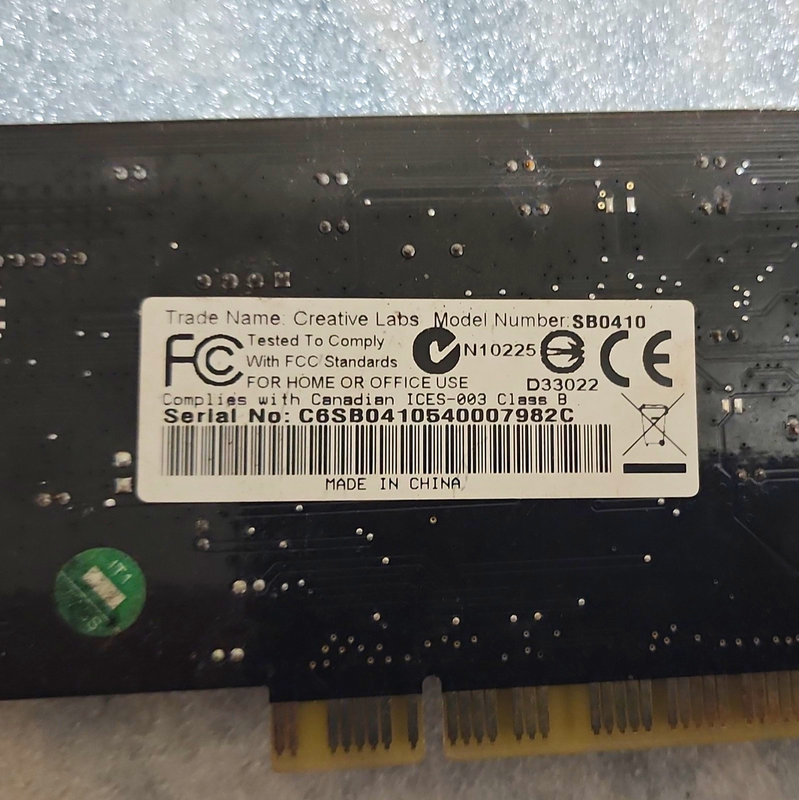 Creative Labs SB0410 PCIe x1 5.1 Internal Sound Card S/PDIF 3.5mm I/O