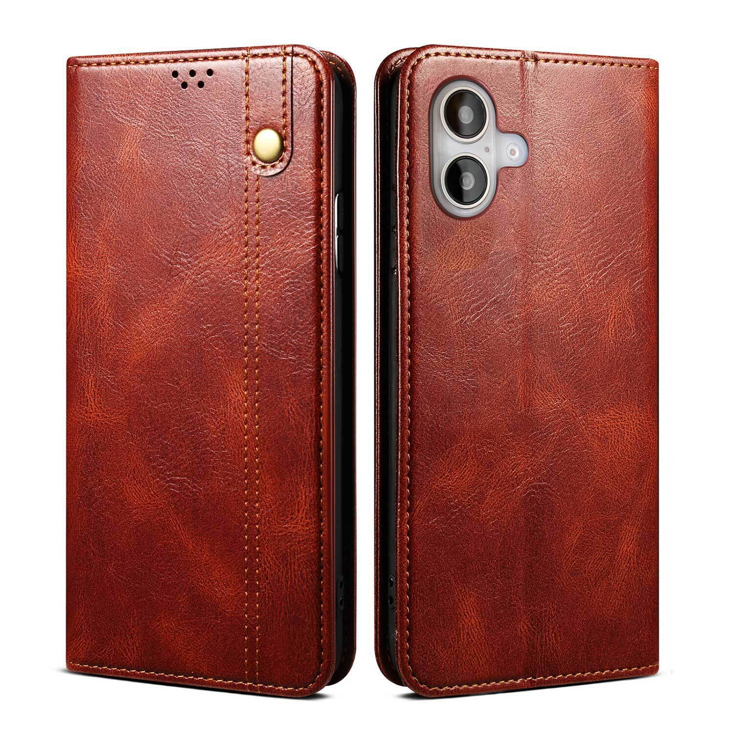 Luxury Leather Card Wallet Cover Case For 16E 16 15 14 13 12 11 Pro Max XR XS