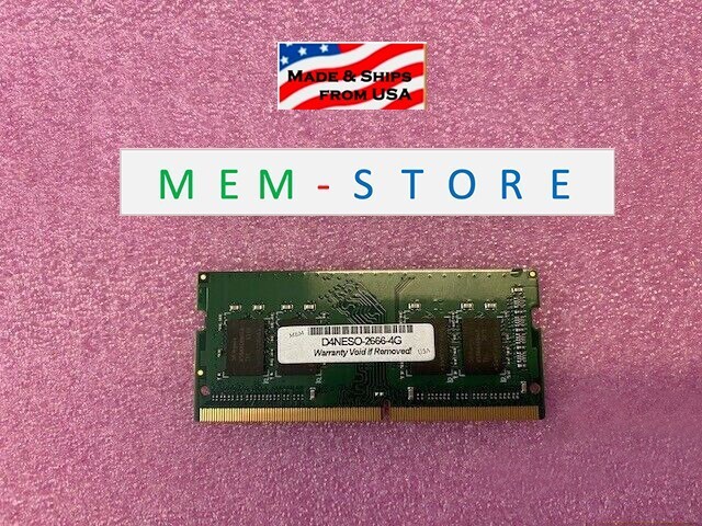 4GB SODIMM DDR4 2666MHz 1Rx8 RAM Memory for Supermicro MEM-DR440L-IL01-SO26