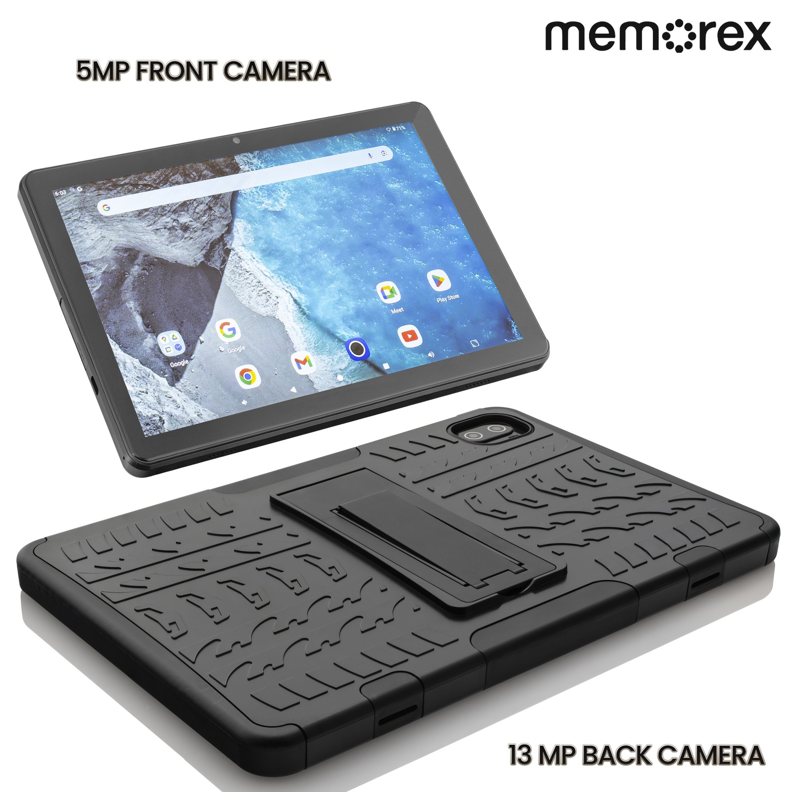 Memorex MXTAB101A Bonus Buy Ultimate 4-in-1 Rugged Bundle with 10.1" HD IPS