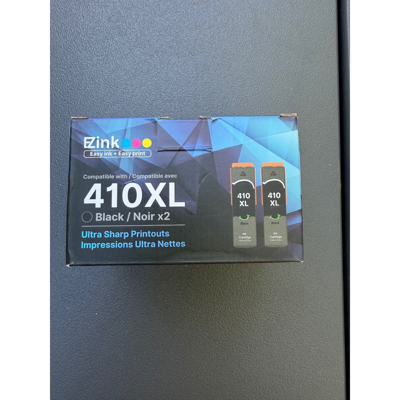 E-Z Ink 410XL Black Ink Cartridges 2 Pack High Yield Compatible Updated Chip