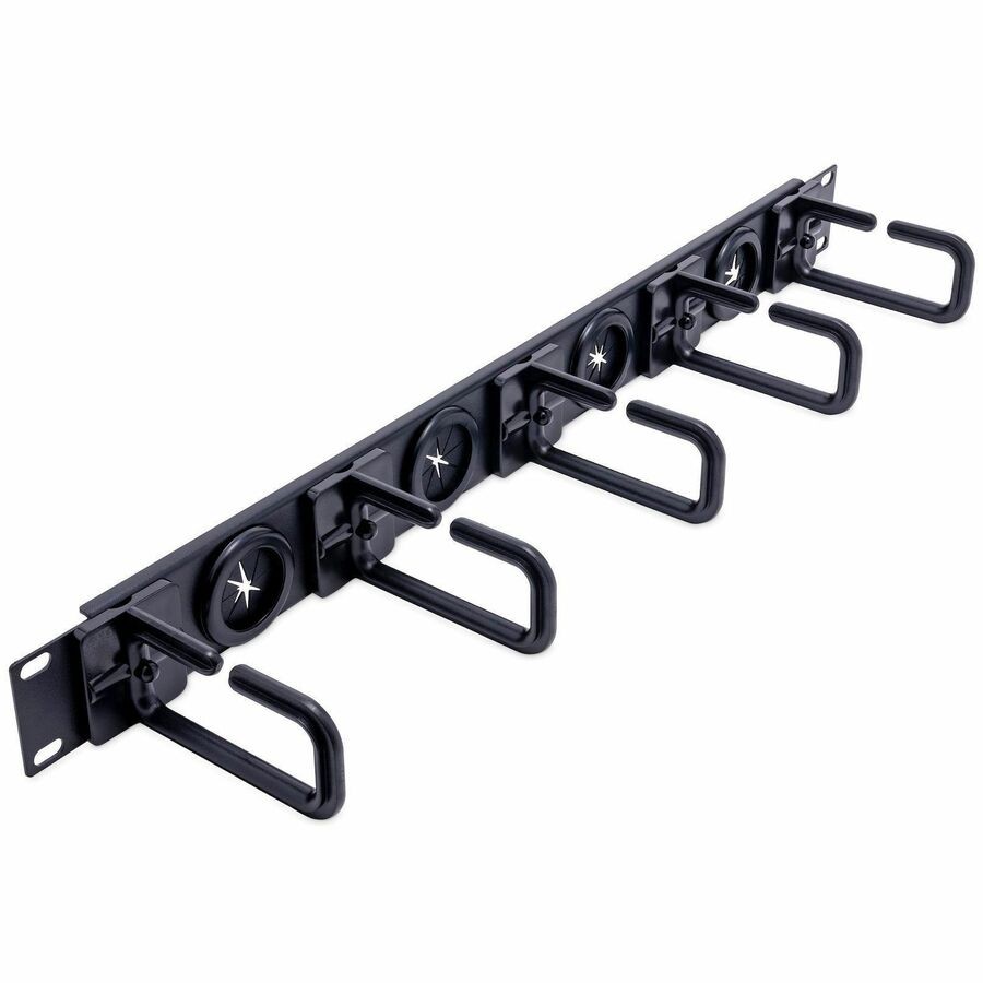 StarTech 1U 19" Cable Management Organizer - D Ring Hook Network/Server Rack
