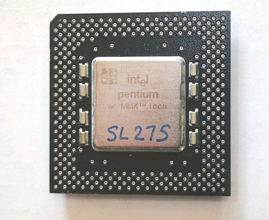 Intel Pentium MMX 233Mhz Socket 7 CPU Processor SL27S