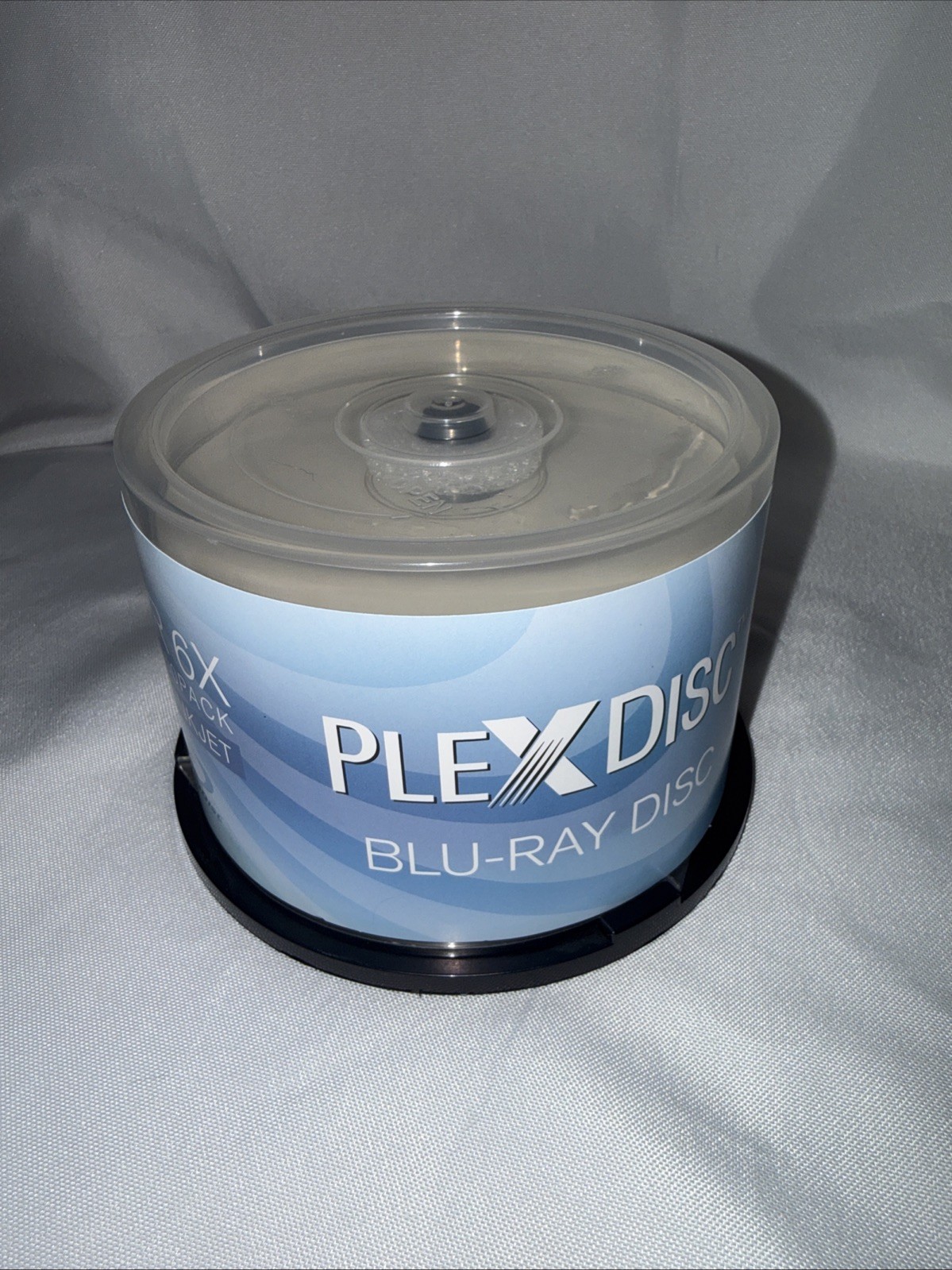 50 PlexDisc 6X Blank BD-R Blu-Ray 25GB White Inkjet Hub Printable Disc 633-214