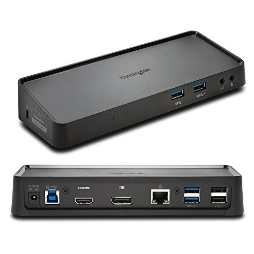 Kensington SD3650 Universal USB 3.0 Docking Station for Laptops and MacBooks
