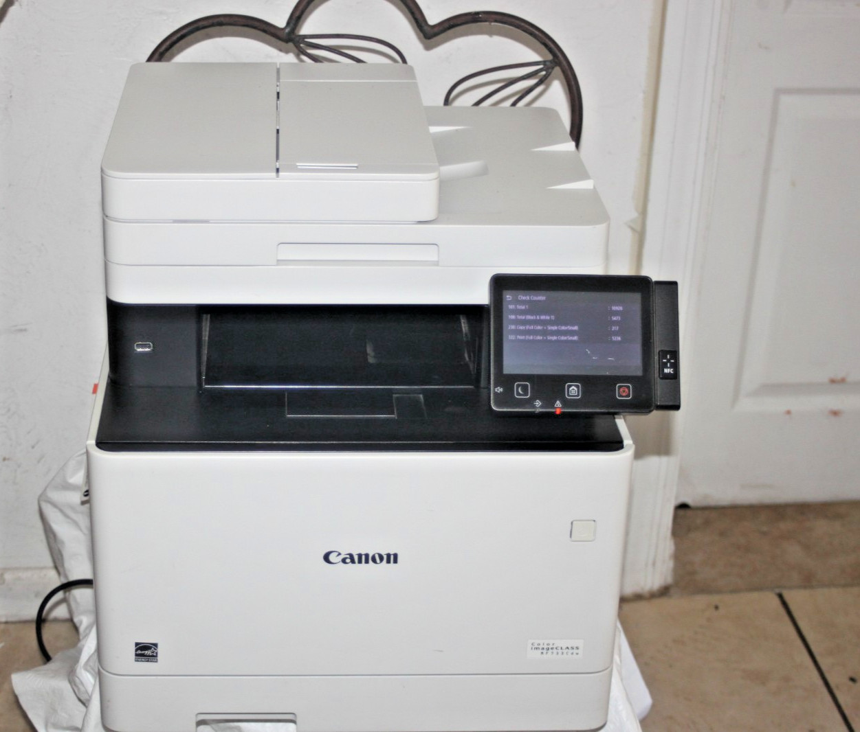 Canon Color imageCLASS MF733Cdw All-In-One Laser - Low Page count 11K (NO TONERS