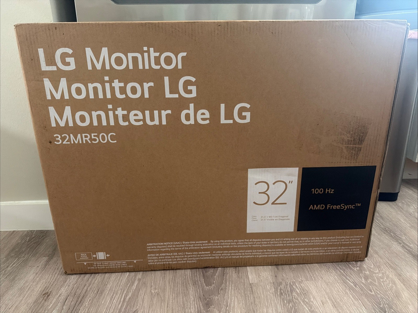 LG 32MR50C-B 32-inch Curved Monitor FHD 100Hz AMD FreeSync Control OnScreen