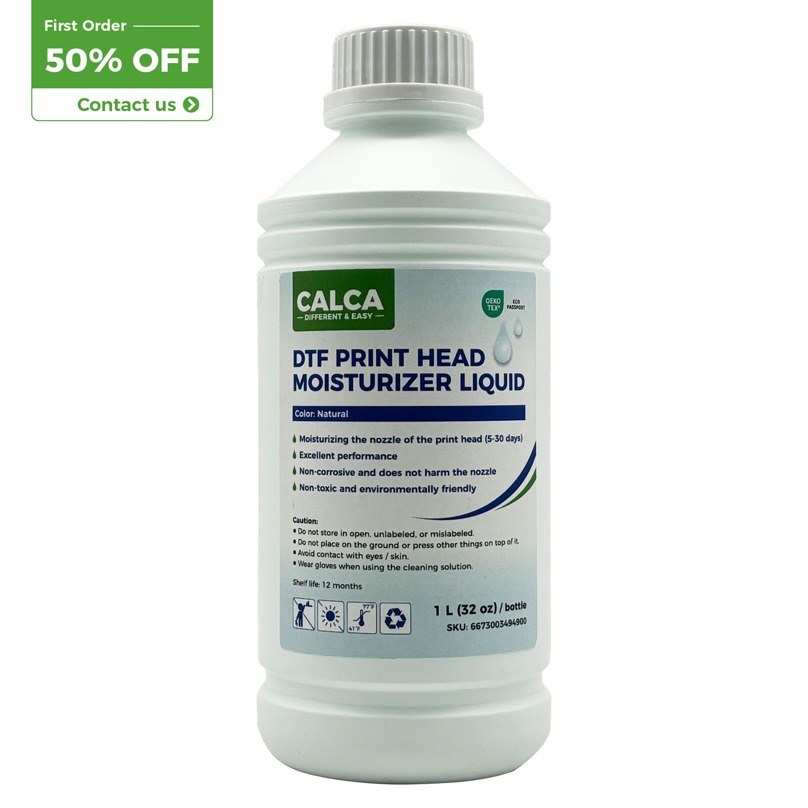 CALCA 1L DTF Printhead Moisturizing Protection Repair Liquid Local pickup