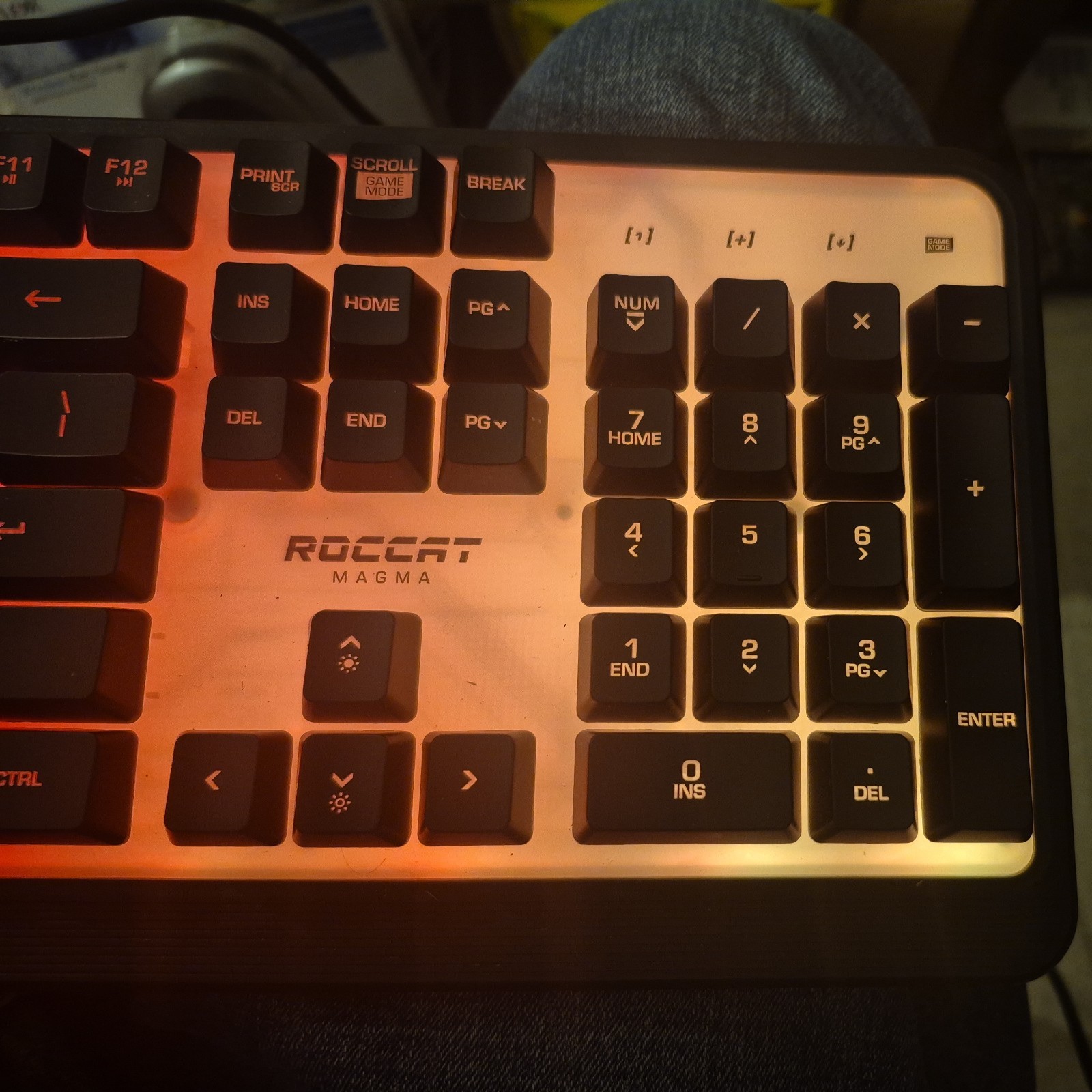 ROCCAT Magma Silent Membrane Switch PC Gaming Keyboard - Black