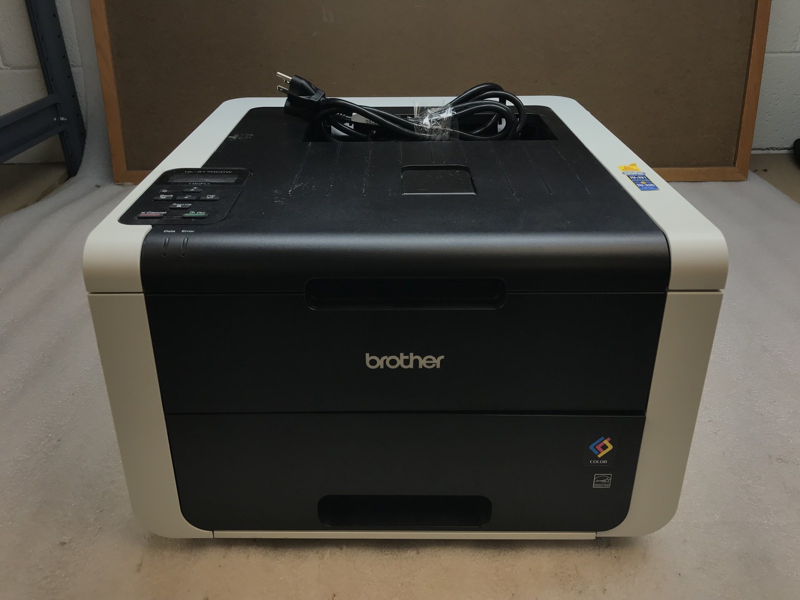 Brother HL-3170CDW Color Printer 6K pg ct - Cyan and Yellow Toner Low Read Desc