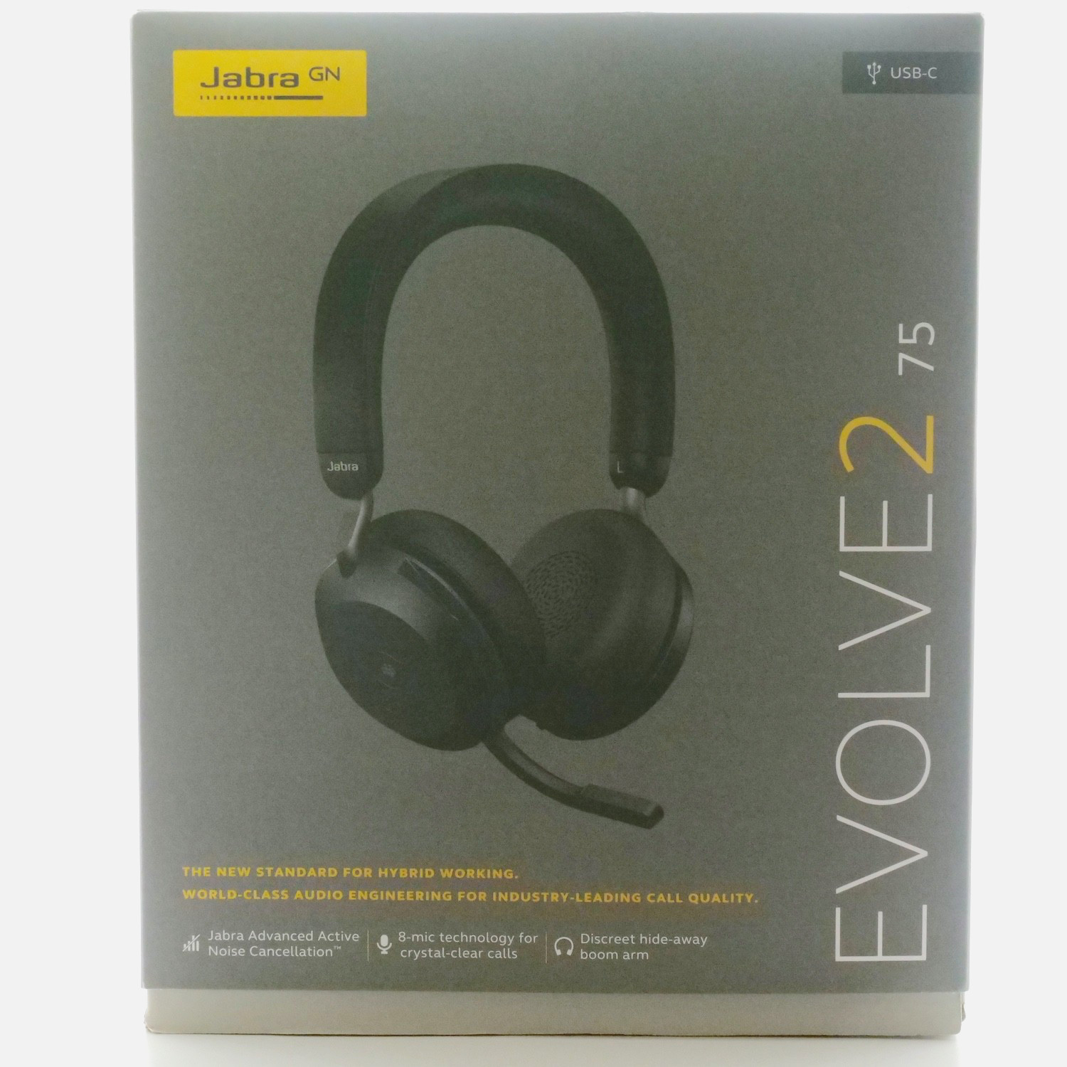 Jabra Evolve2 75 USB-C MS Black Wireless Stereo Headset HSC150W 27599-999-899