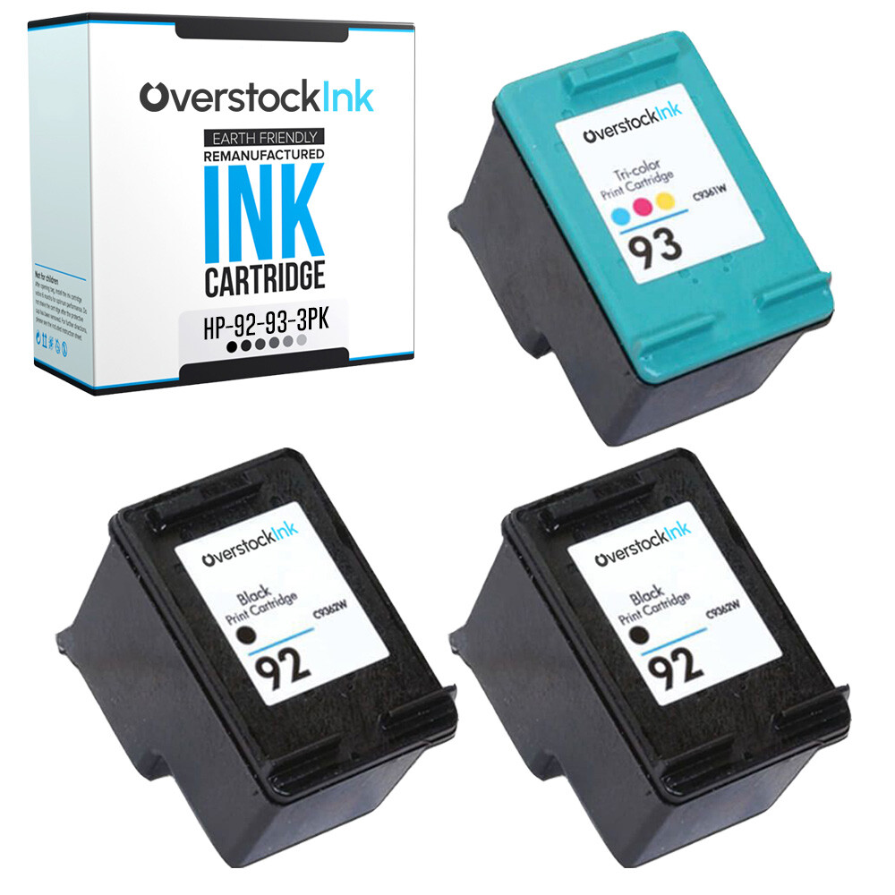 3X Compatible OSI HP 92 and 93 Ink Cartridge for HP PhotoSmart C3180 C3183 C3188