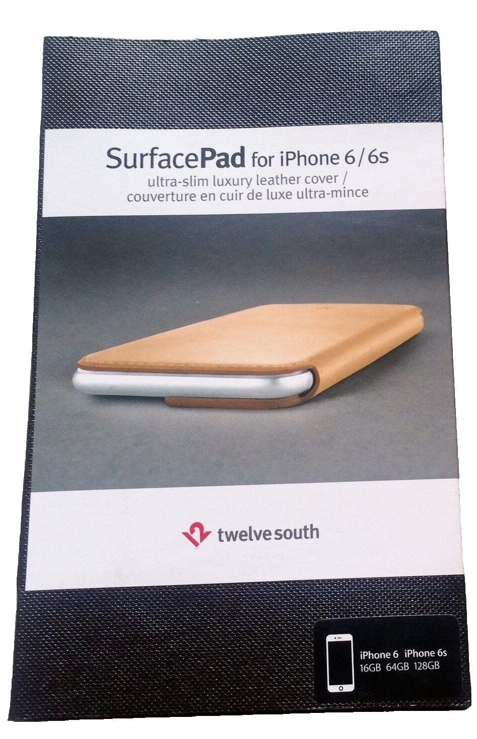 Twelve South SurfacePad Leather Wallet Folio w' Stand iPhone 6 6s