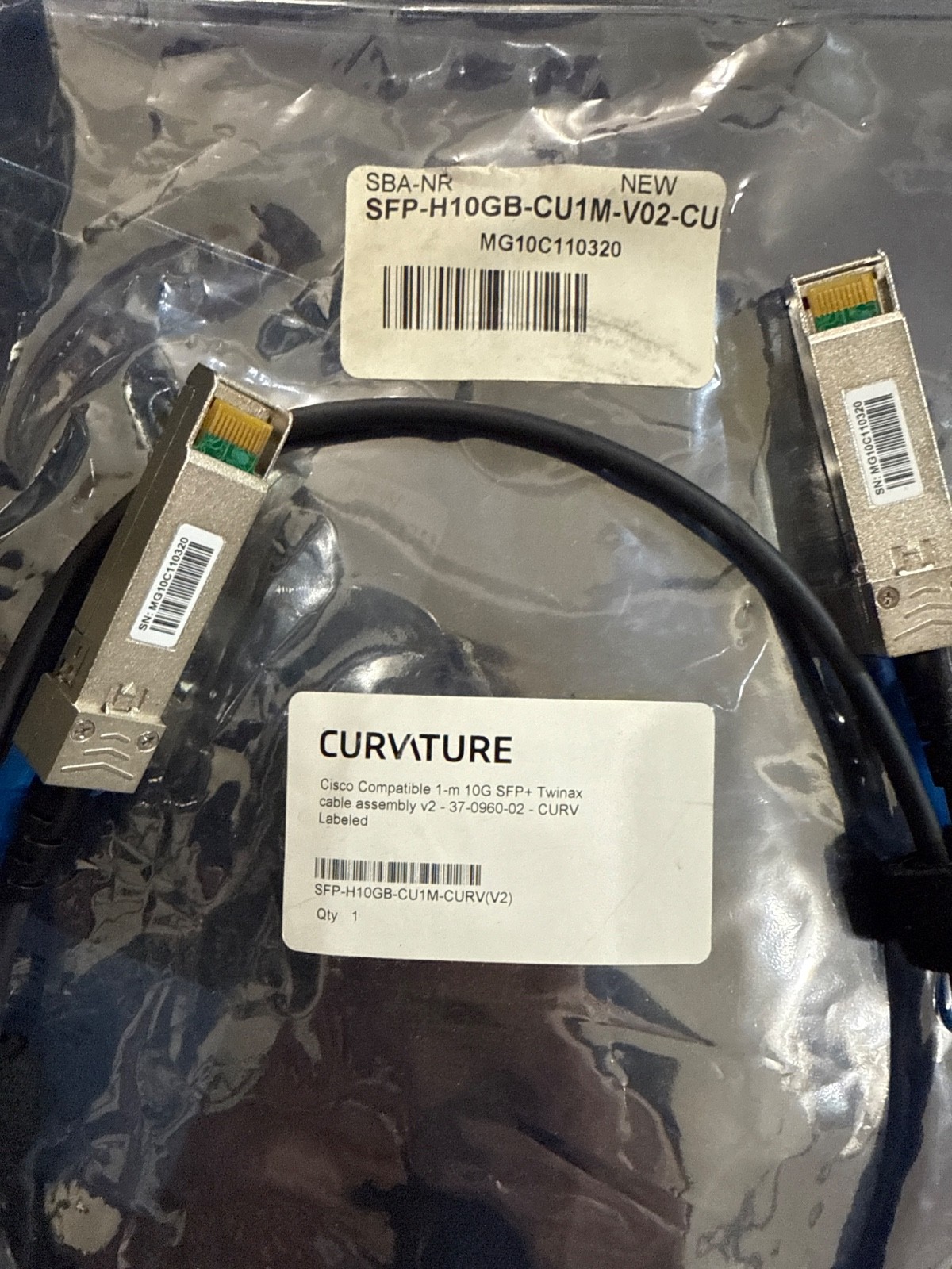 1m (3ft) Cisco SFP-H10GB-CU1M Compatible 10G SFP+ Passive Direct Attach Copper T