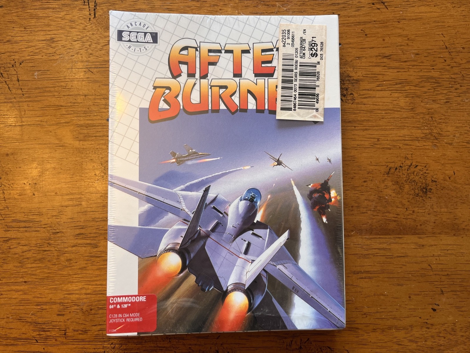 After Burner Sega Arcade Commodore 64/128 Floppy Disk Computer Game New in Box