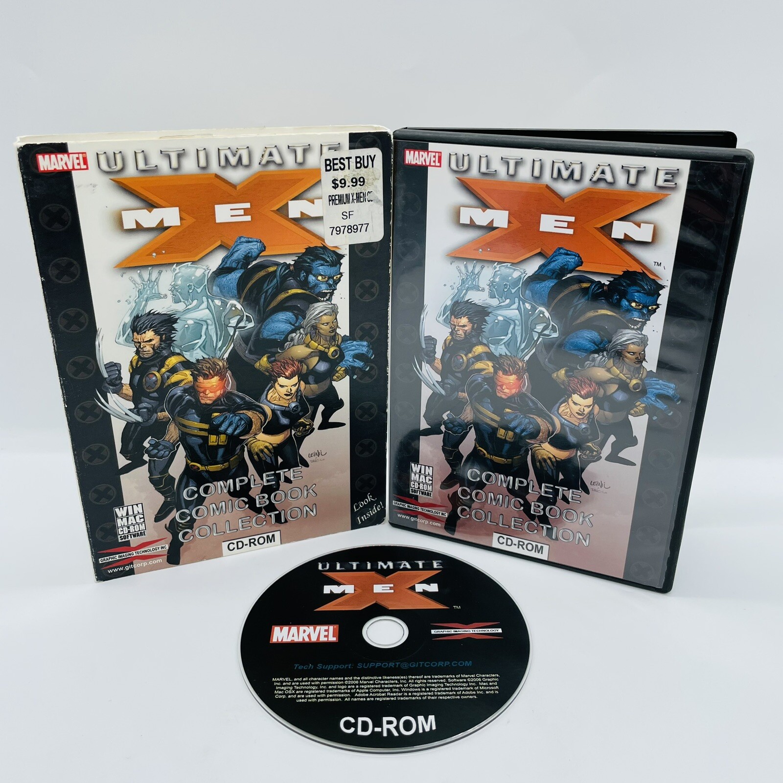 Marvel Comics Ultimate X-Men Complete Comic Book Collection CD-ROM Mac Windows