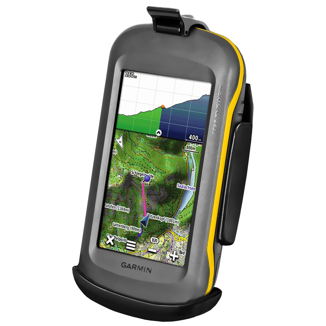 RAM-HOL-GA46U  RAM Form-Fit Cradle for Garmin Montana 600, 6...