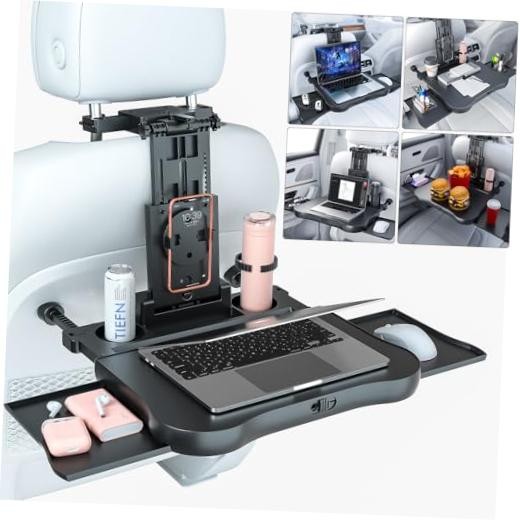 Car Back Seat Tray Table, Stable Foldable Auto Backseat Car Backseat Tray Table