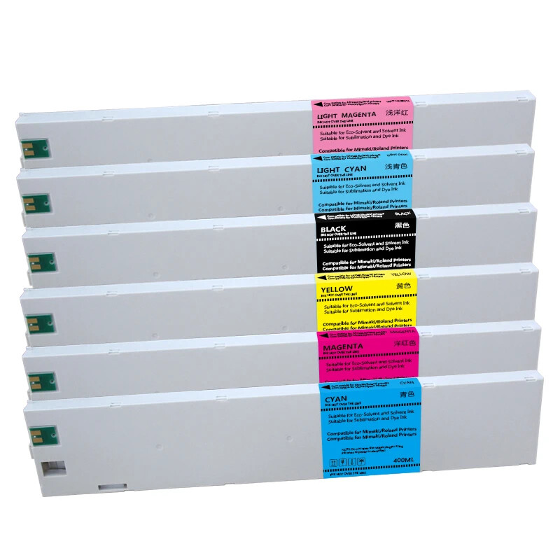 6x440ML SS21 Ink Cartridge With Ink For Mimaki JV3/JV33/JV34/CJV Printer Model