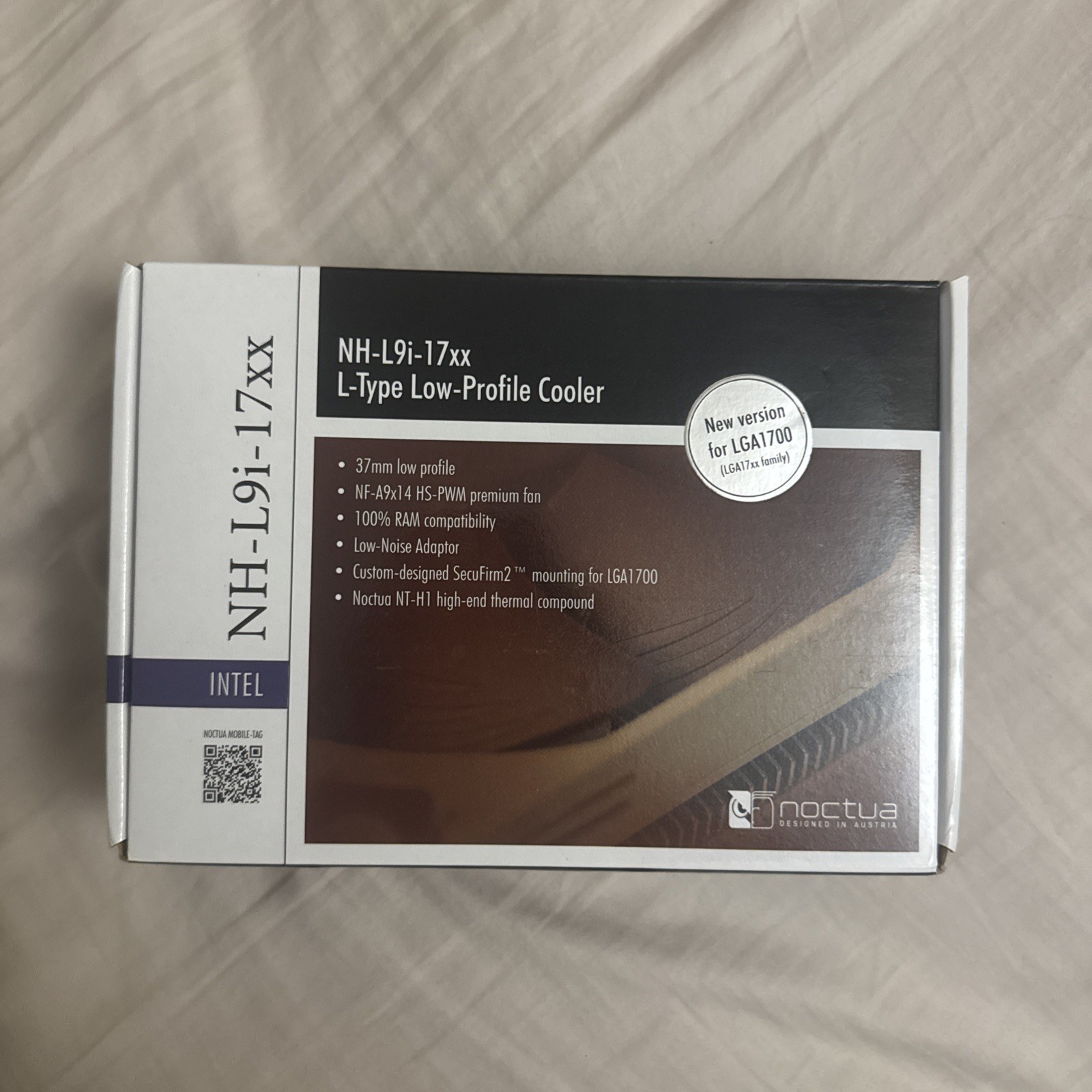 NH-L9i-17xx, Premium Low-Profile CPU Cooler for Intel LGA1700 (Brown)