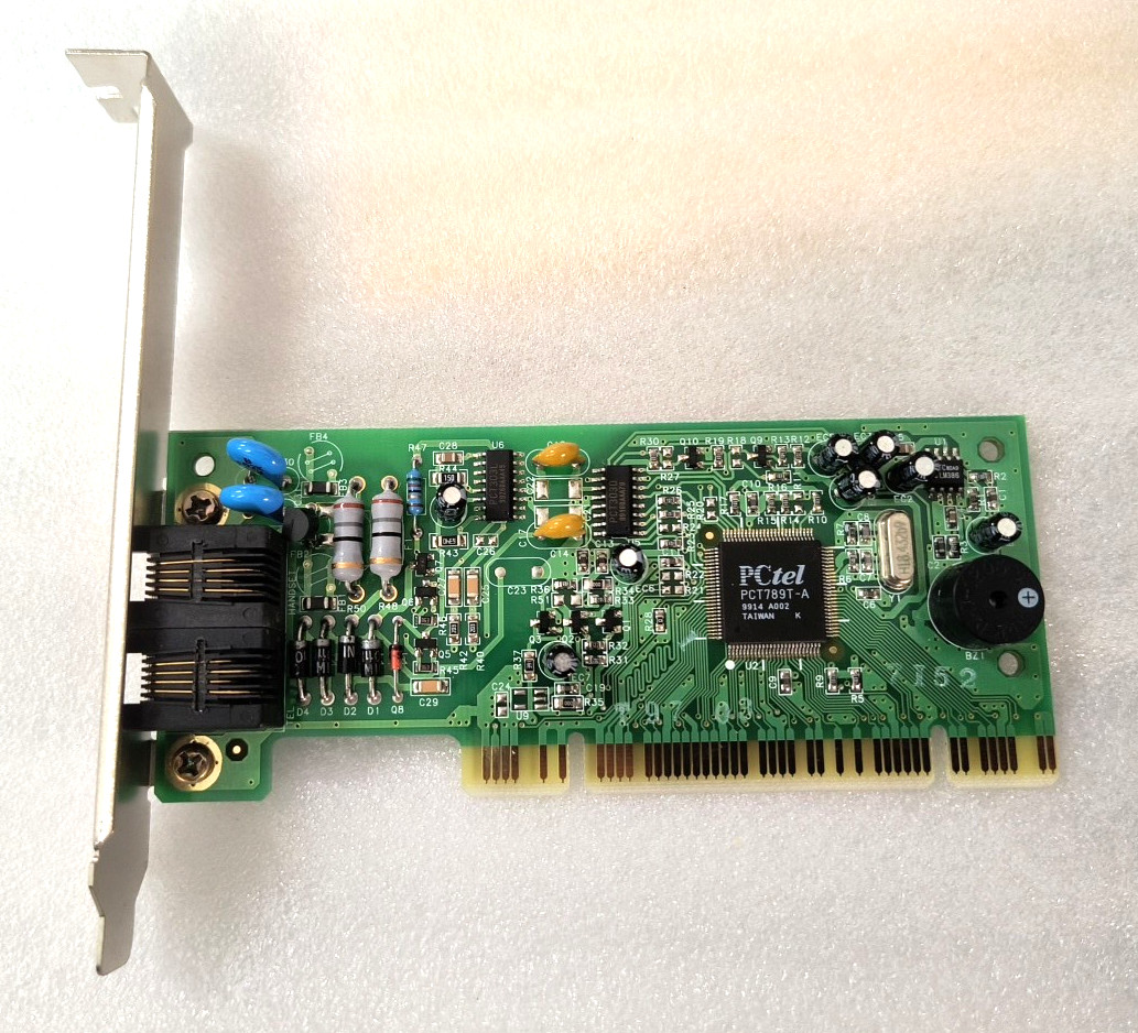 VINTAGE AZTECH PCTEL PCT789T-A MSP5900-U PCI 56K DATA FAX MODEM RM4-BIN55