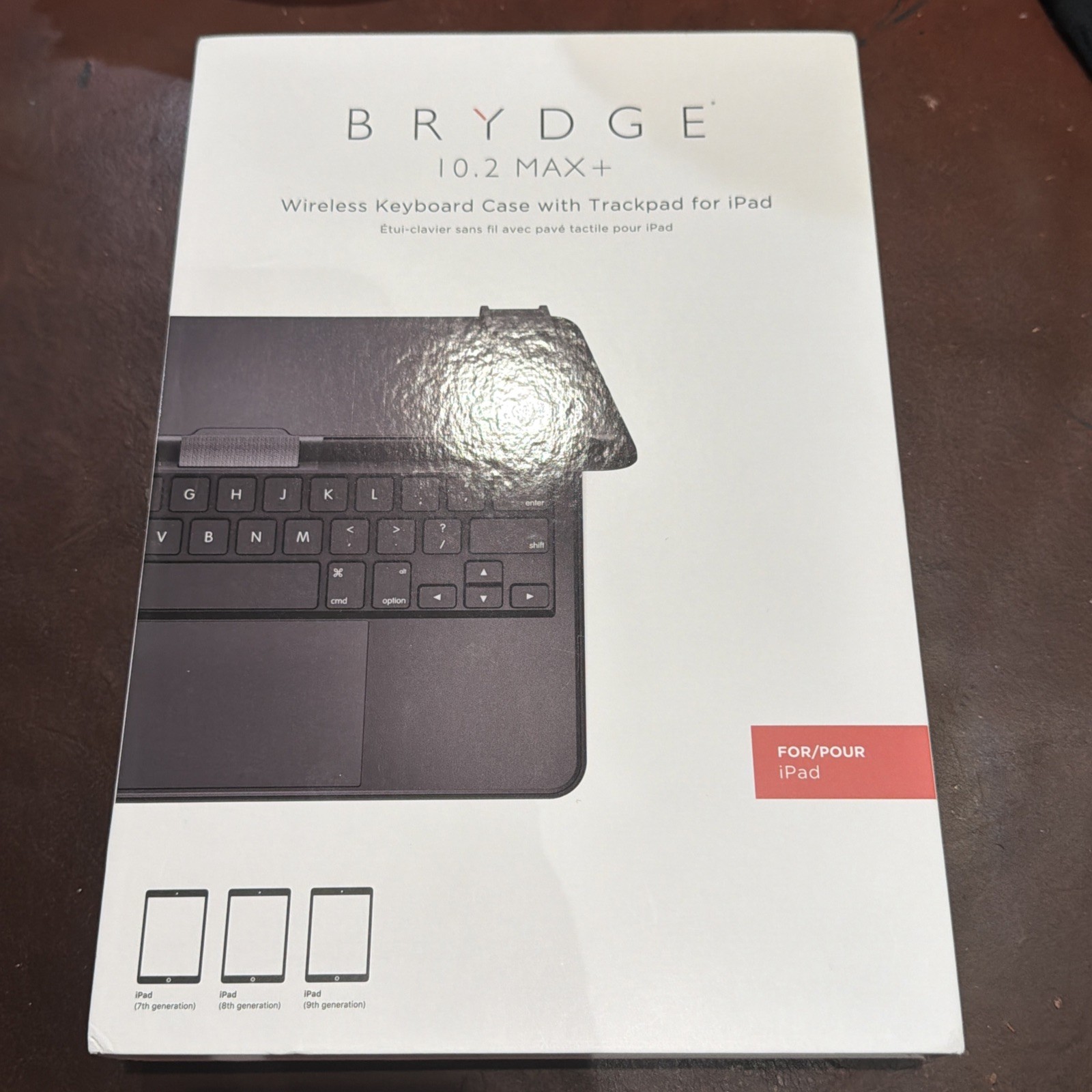 Brydge 10.2 MAX+ Wireless Keyboard w/ Trackpad for iPad 10.2in Never Used