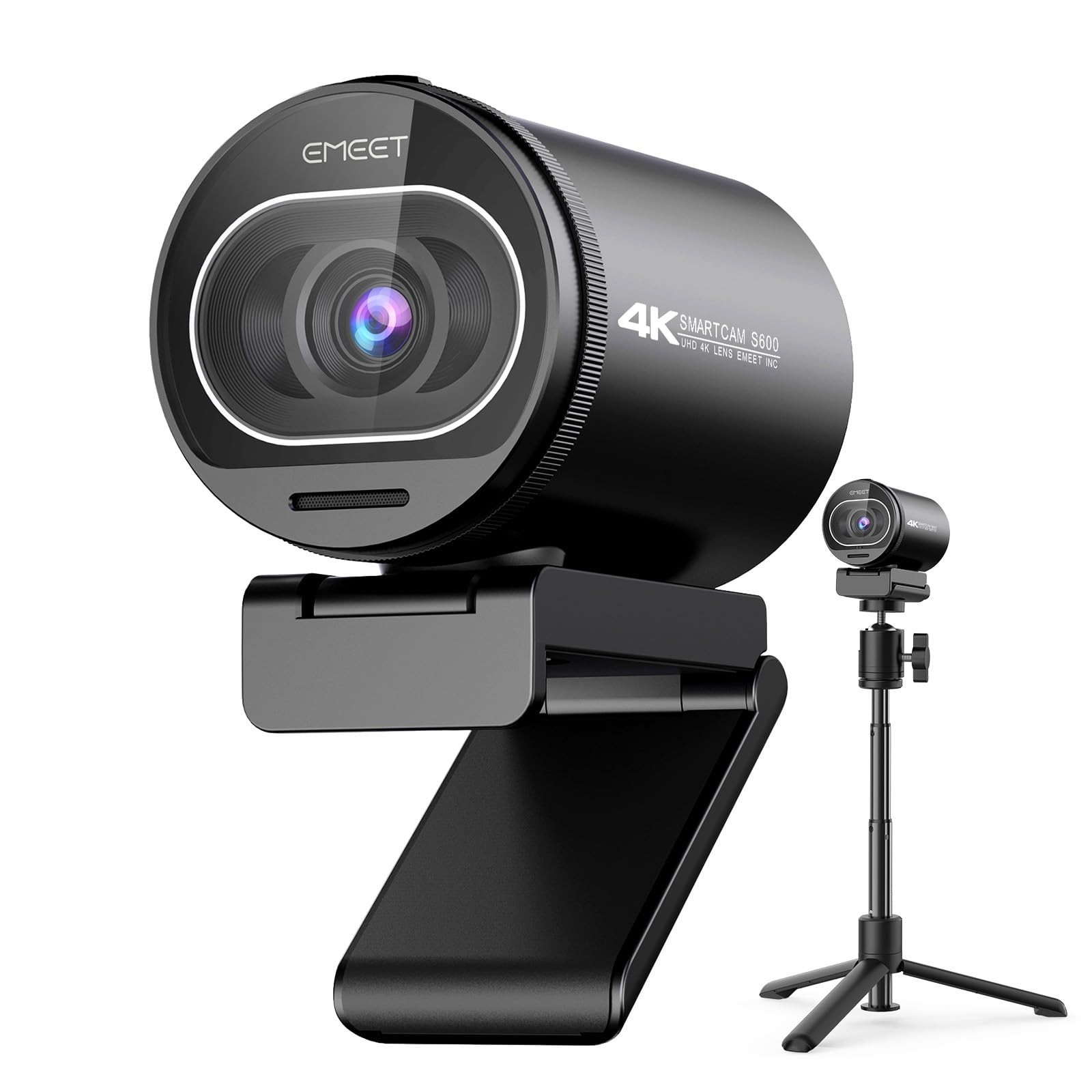 EMEET S600 4K Webcam with Tripod for Streaming, Sony 1/2.55'' Senso... Fast Ship