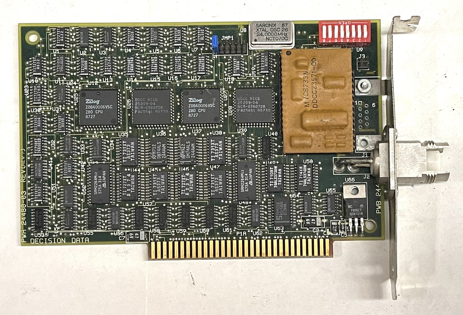 Vintage Decision Data PWA-24480-03 ISA Board  