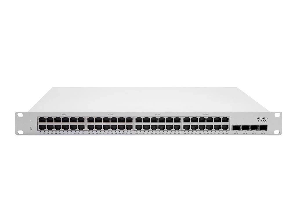 Cisco MS225-48LP-HW  48 x 10/100/1000(PoE+) - 4 x SFP+ 10GbE uplink - UnClaimed