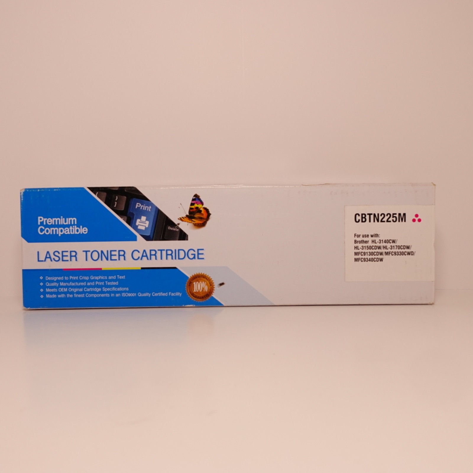 Premium Compatible CBTN225M Magenta Laser Toner Cartridge for Brother Printers